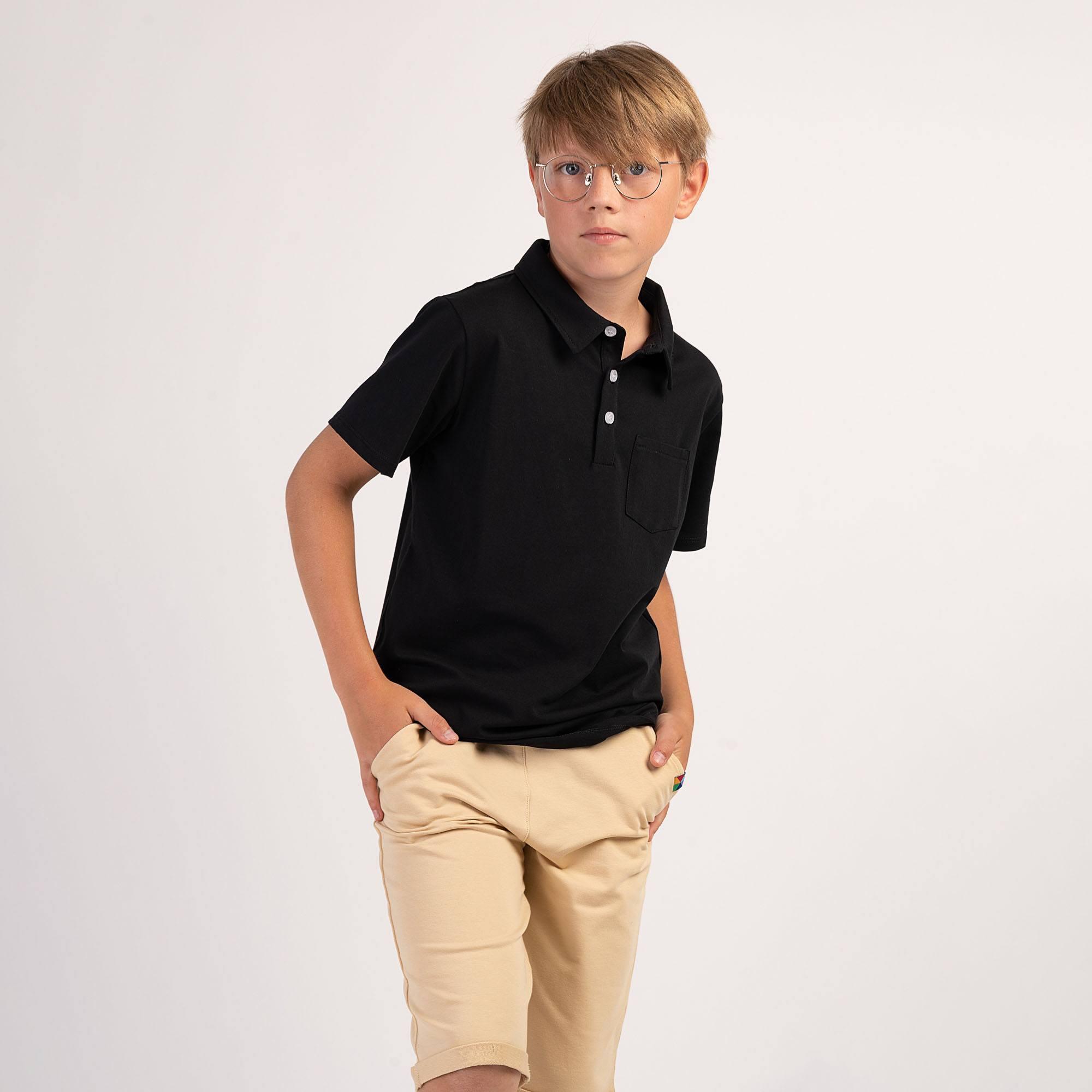 Black polo shirt Junior