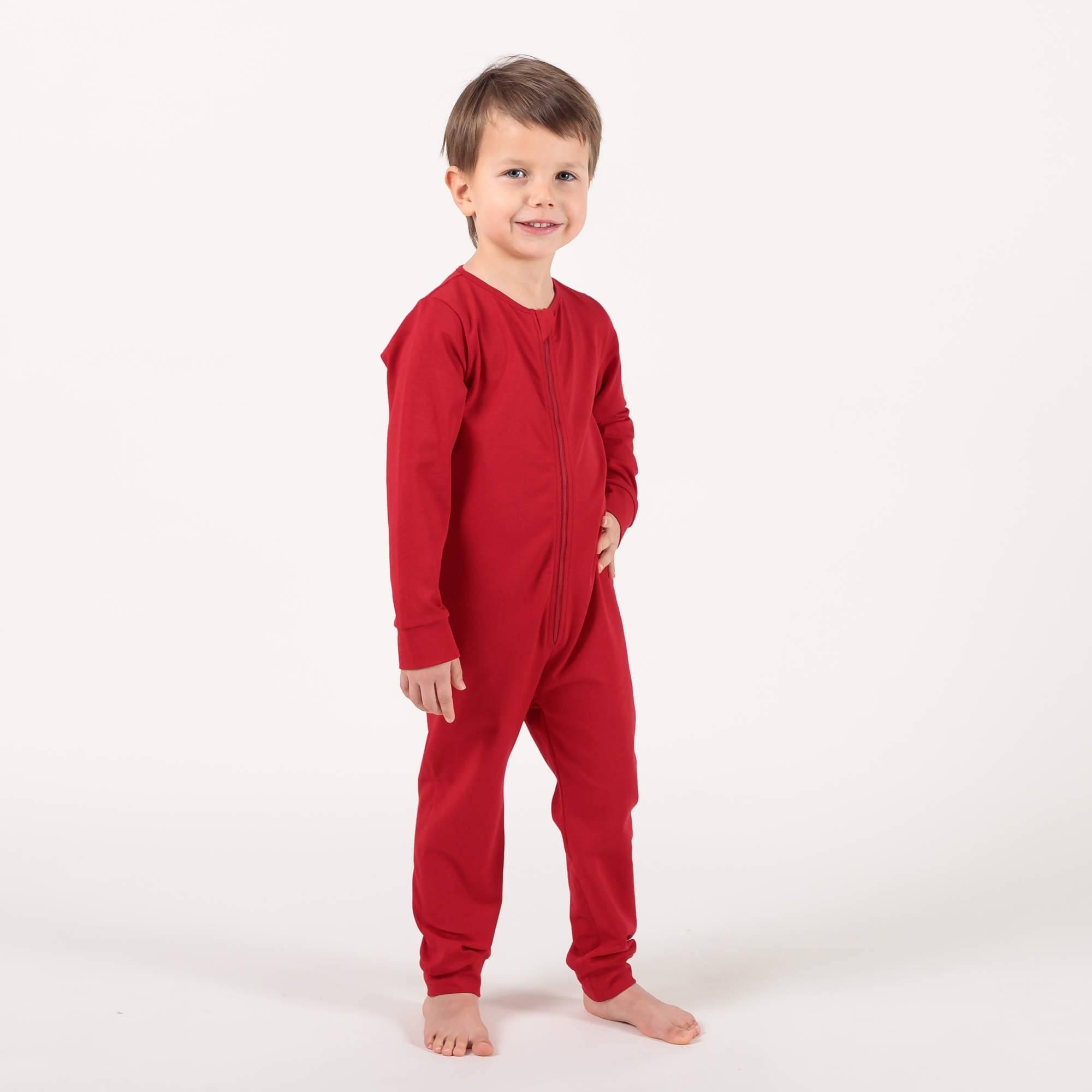 Red romper sleeping suit