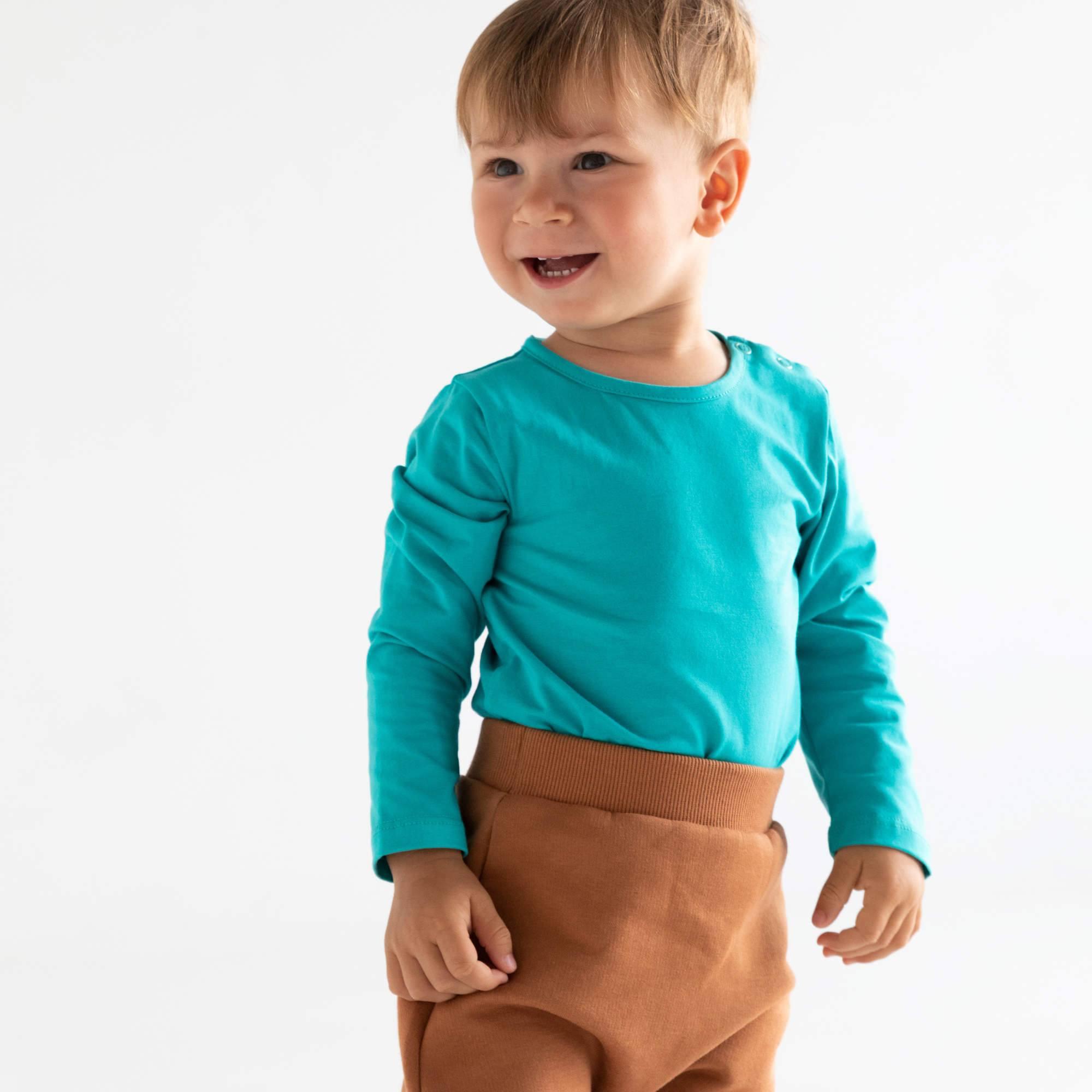 Caramel fleece-lined joggers Baby