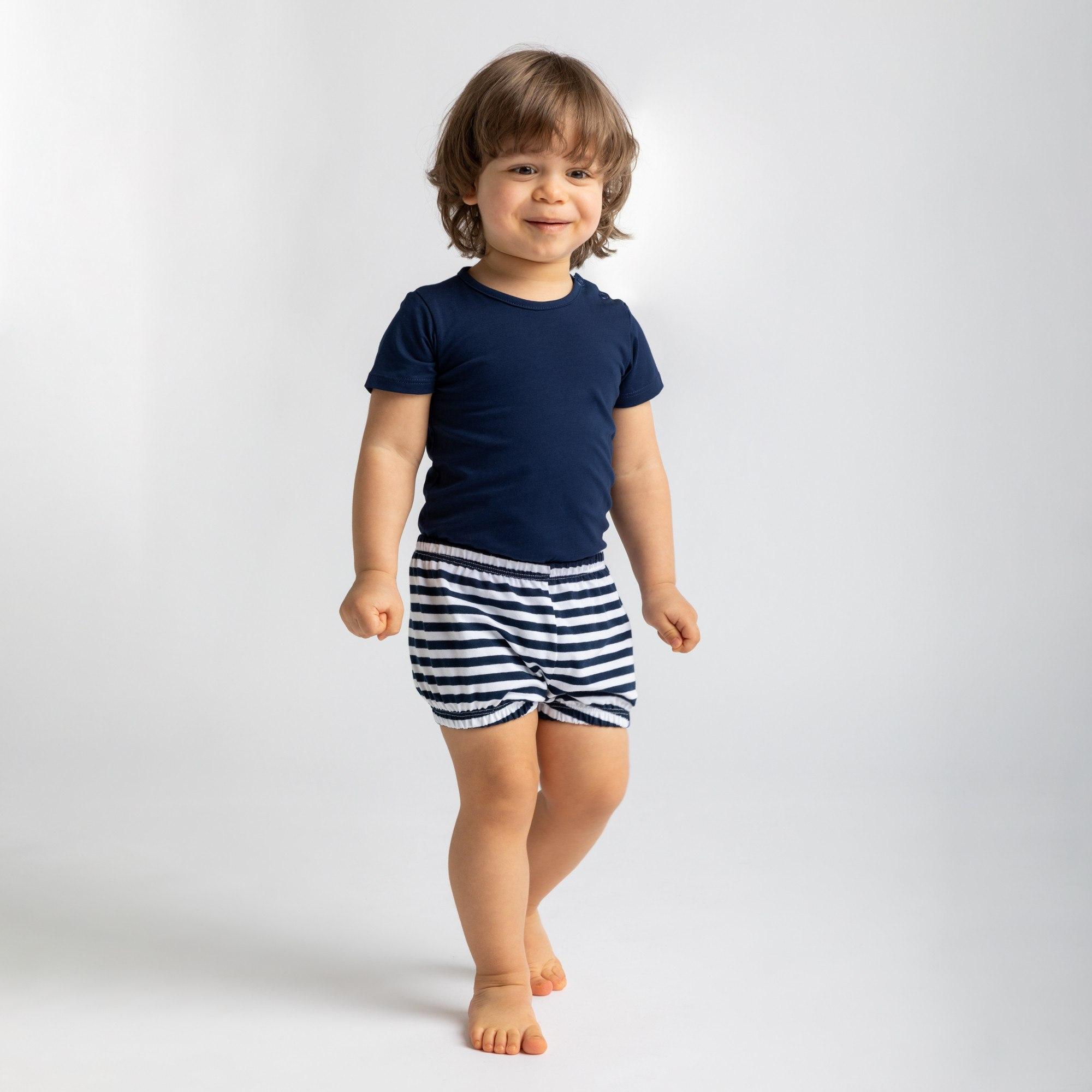 Navy blue stripes bloomers