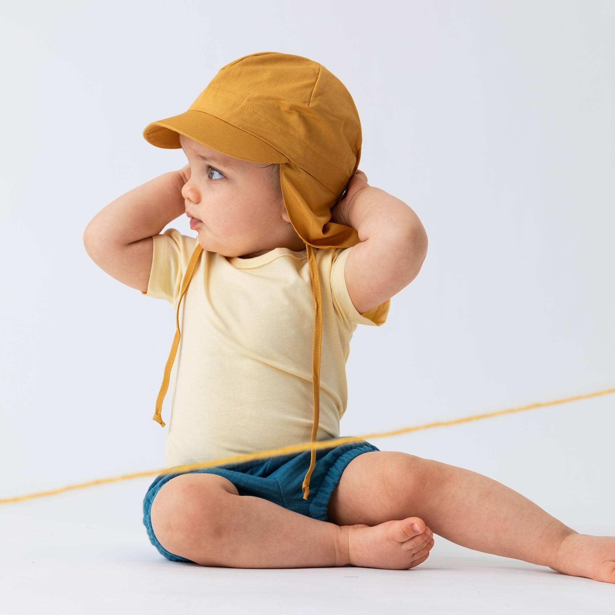 Light yellow short sleeve bodysuit