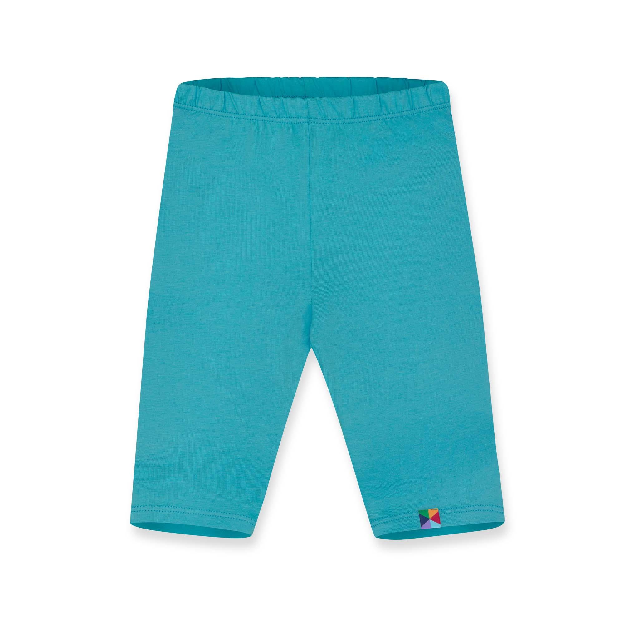 Turquoise biker shorts