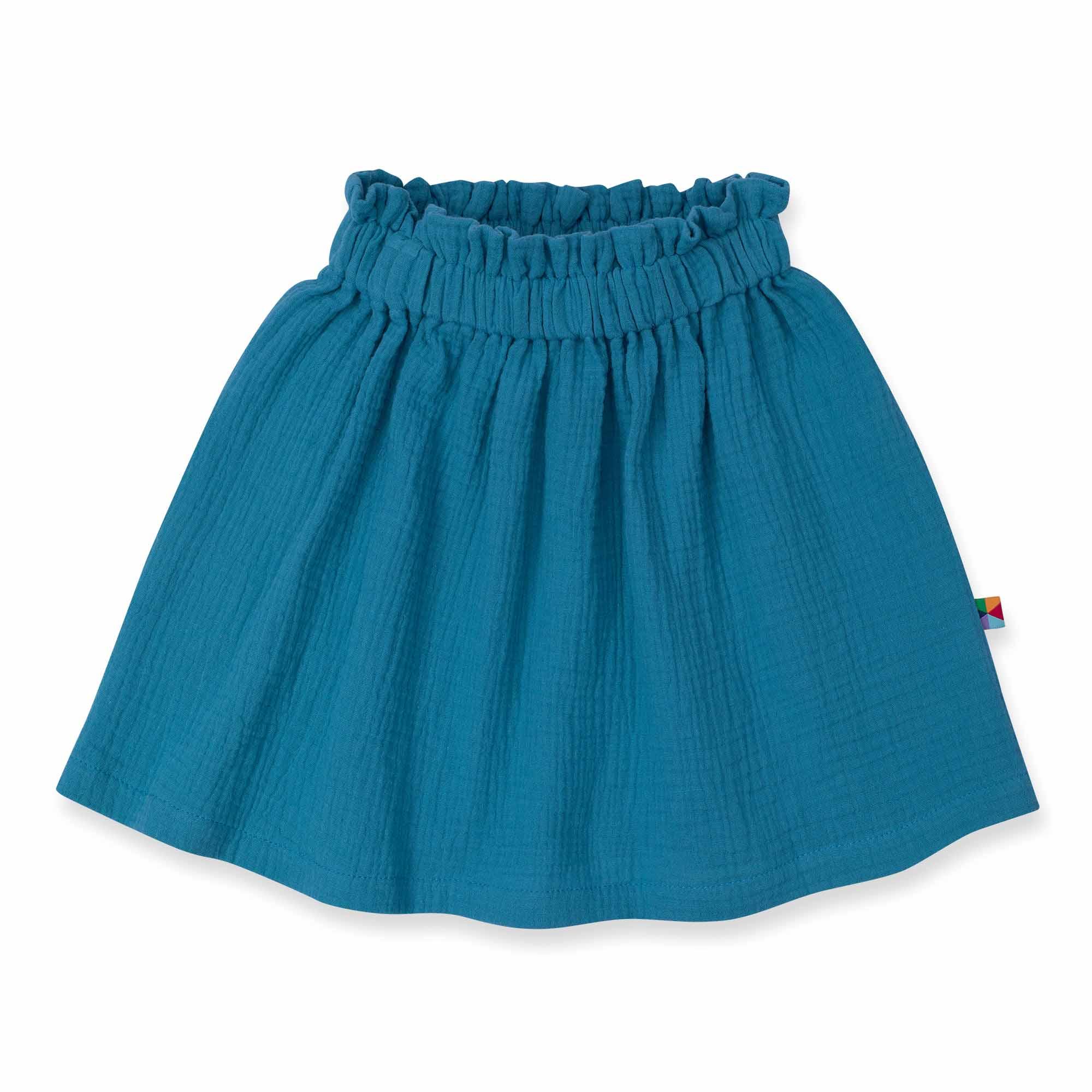 Blue muslin skirt