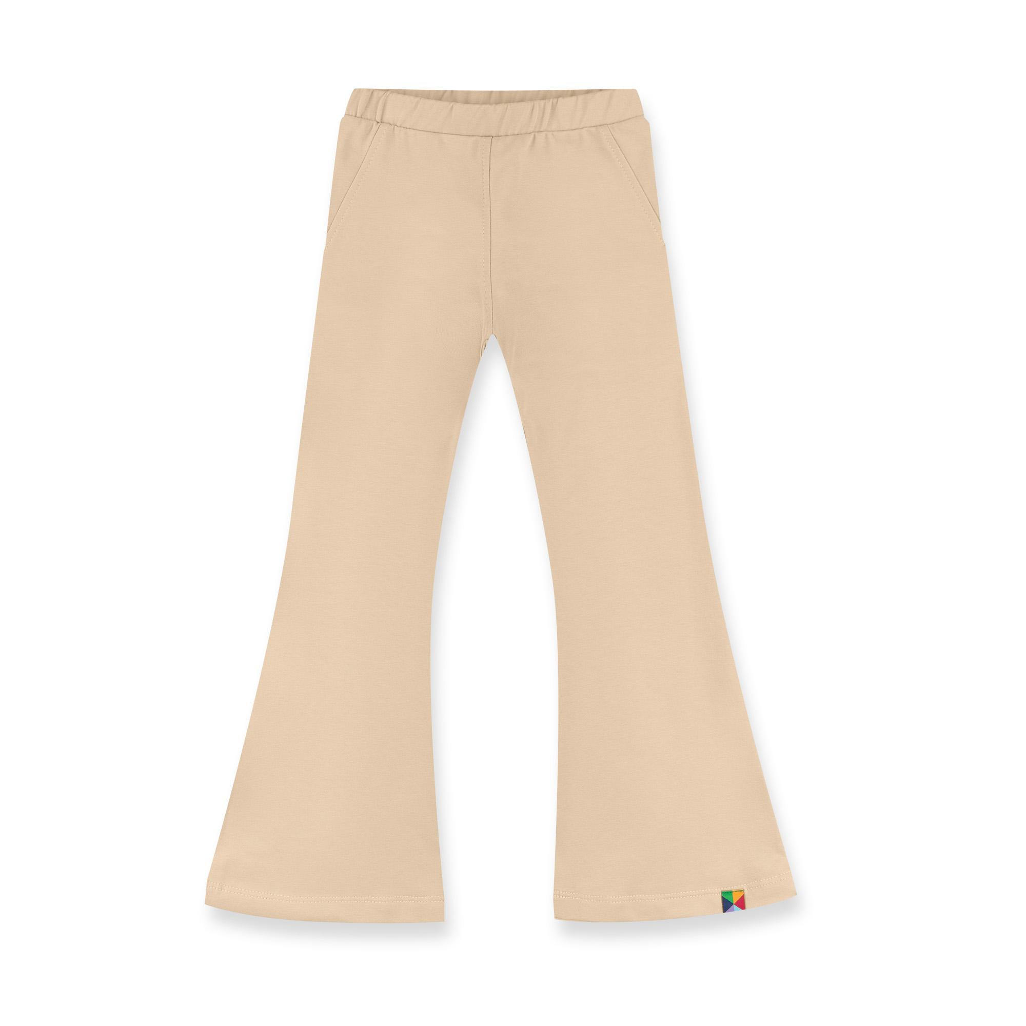 Beige flared pants