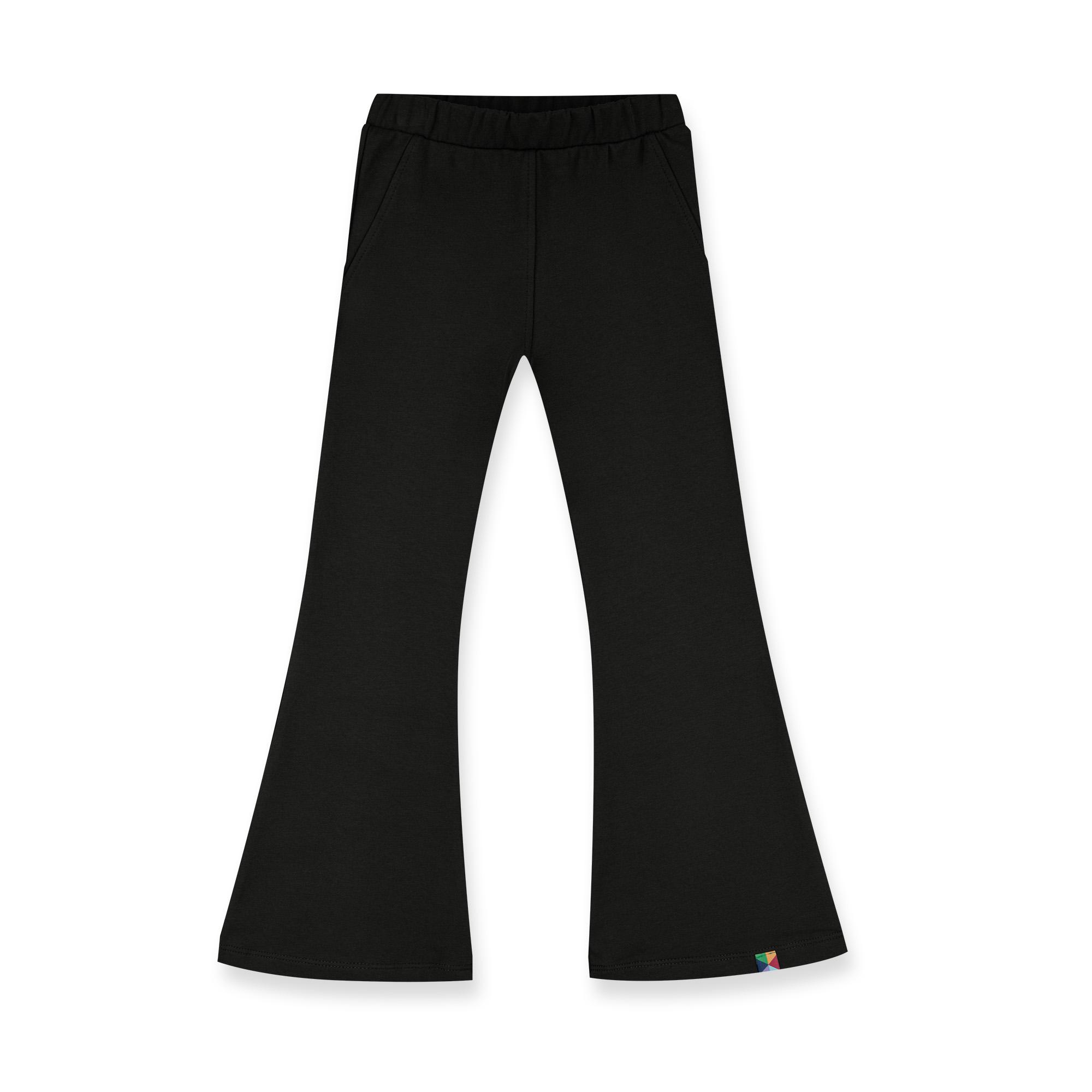 Black flared pants