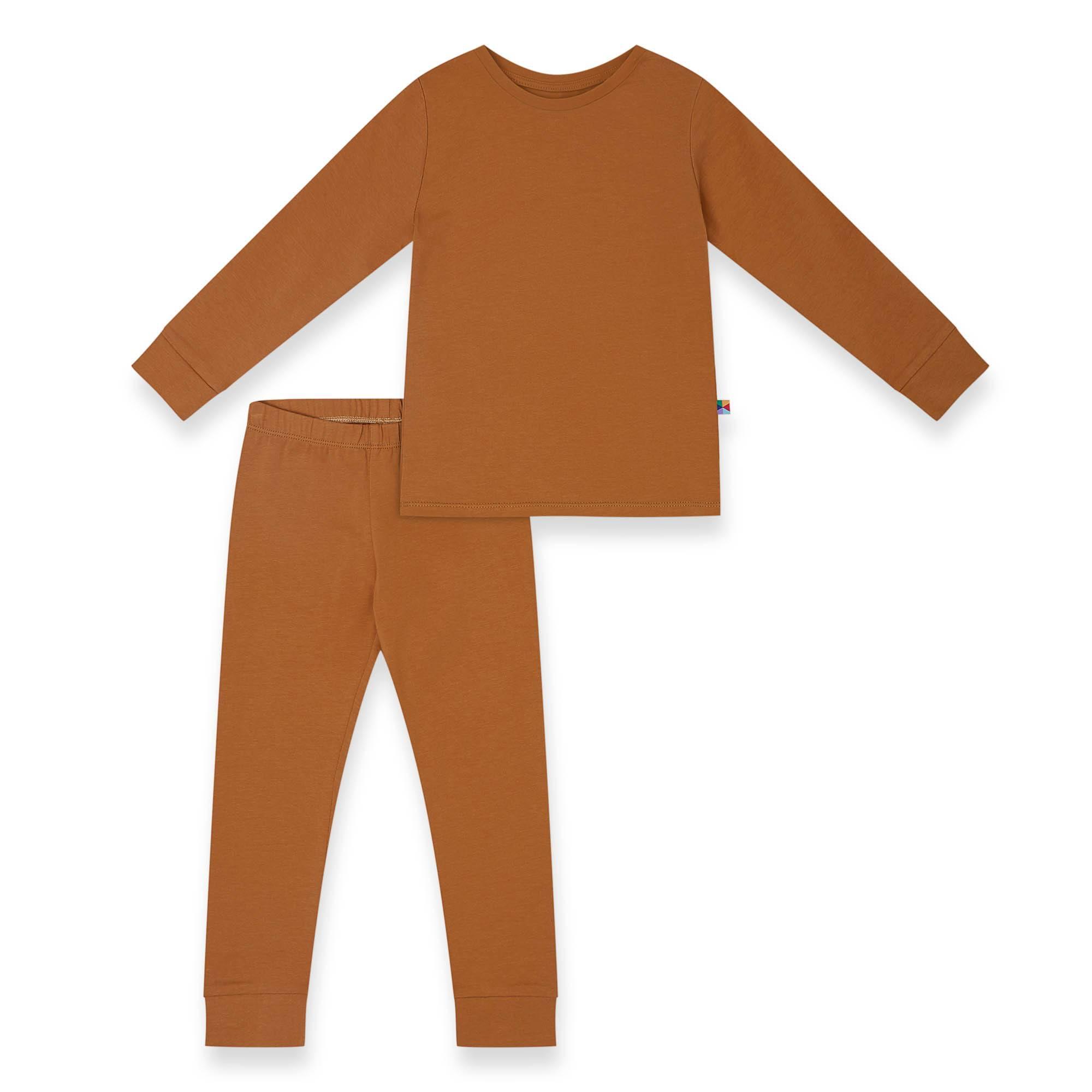 Caramel two-piece pajama set