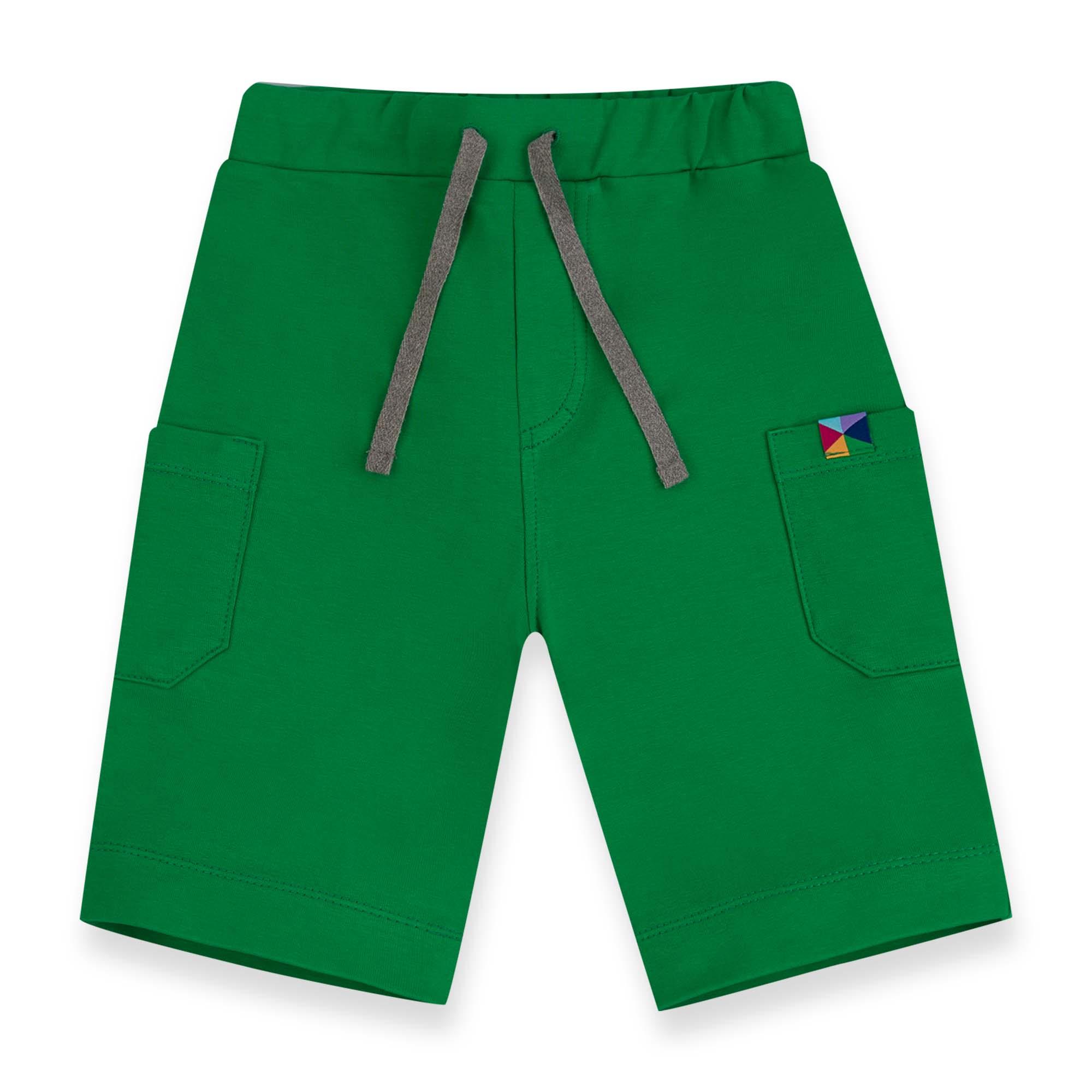 Green cargo shorts