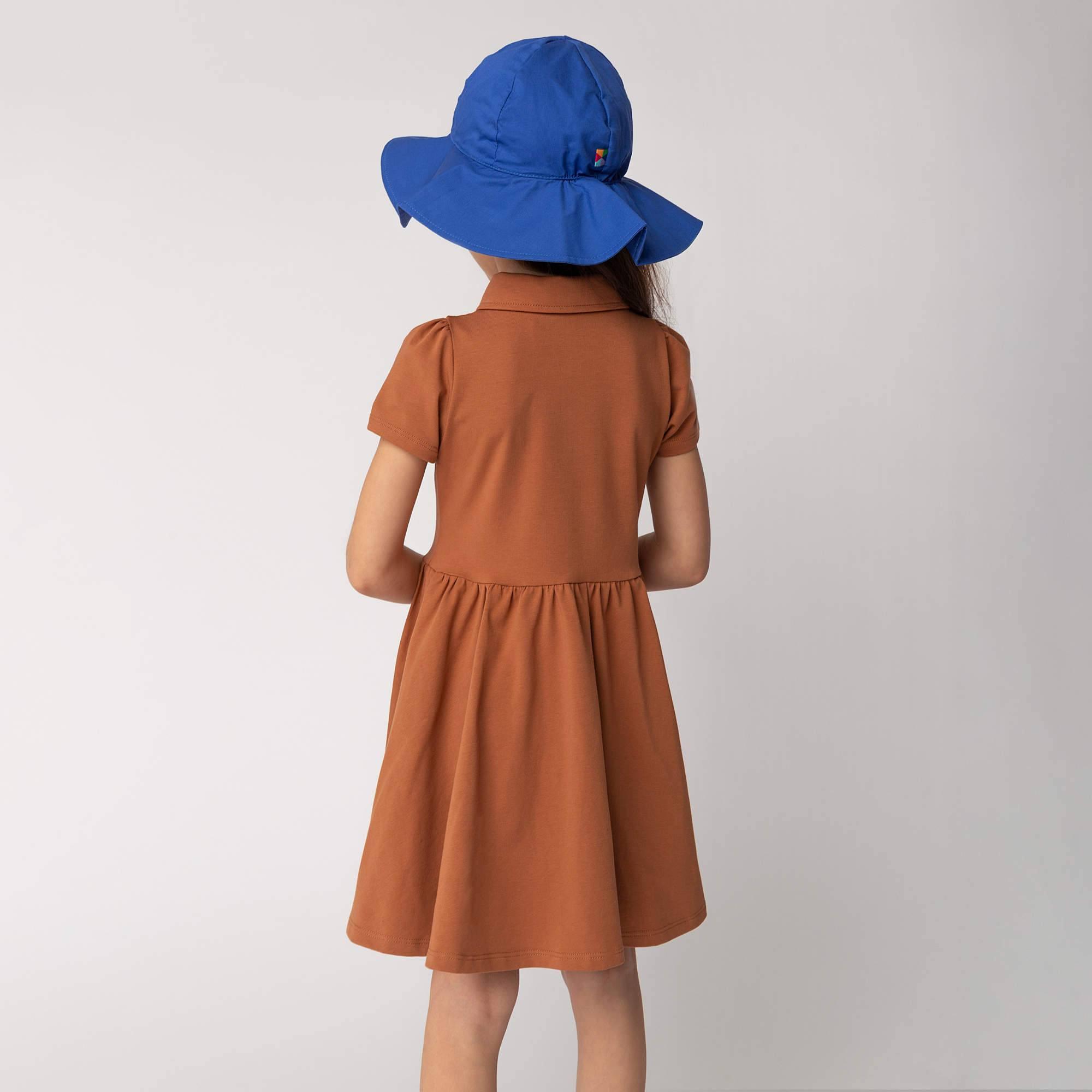 Blue brimmed hat