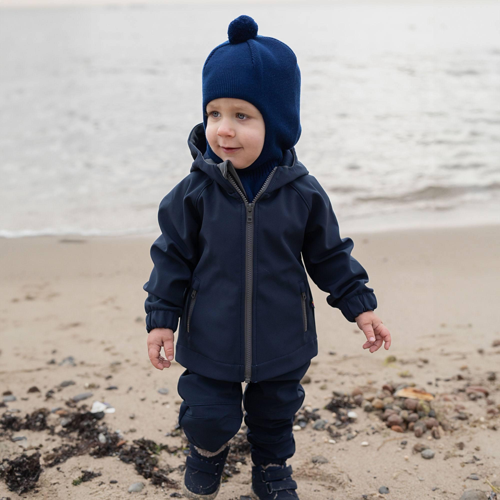 Navy blue softshell jacket Baby