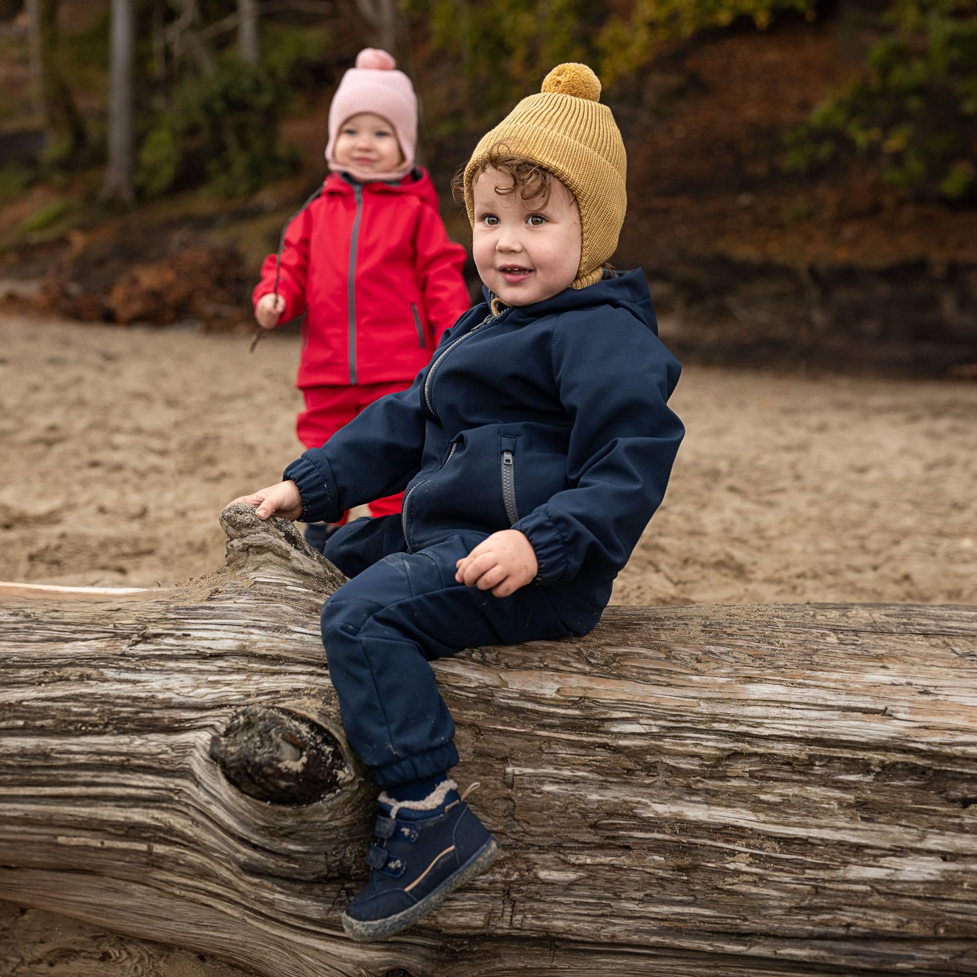 Mustard merino wool hat Baby