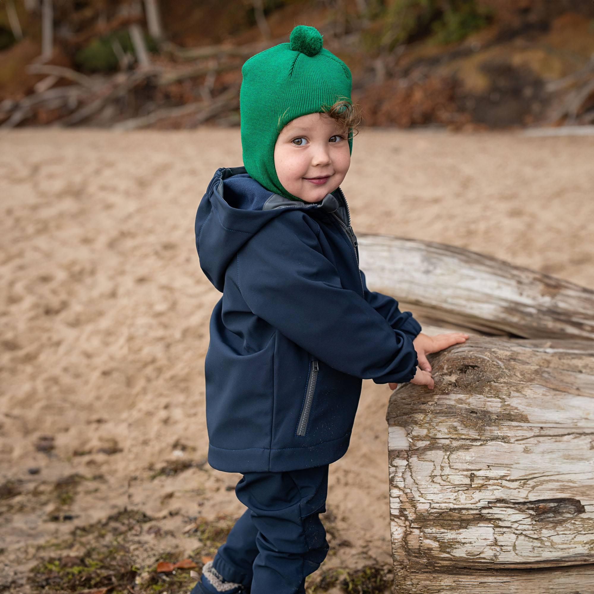 Navy blue softshell jacket Baby