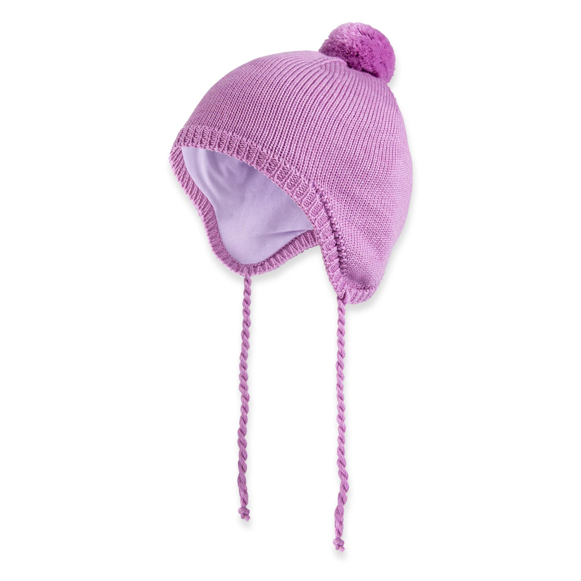 Light purple merino wool hat Baby