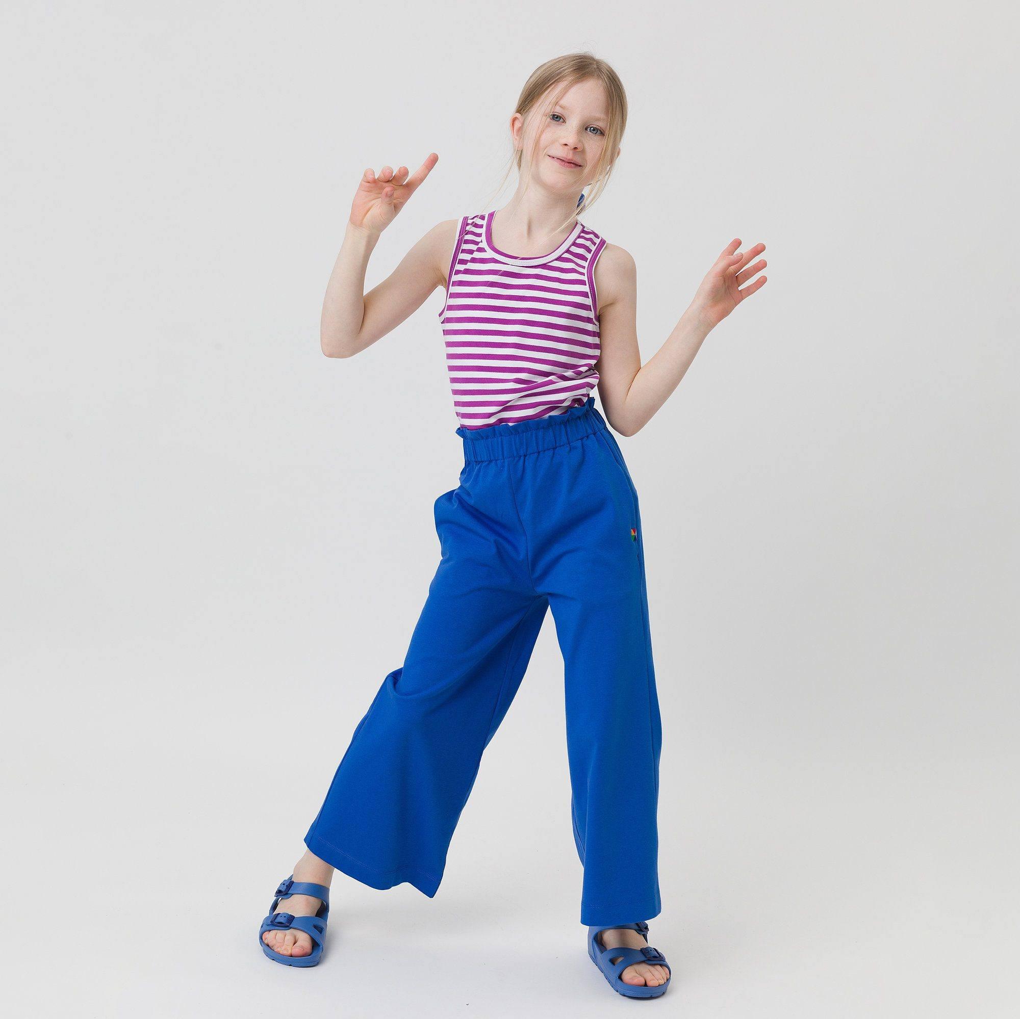 Blue culotte trousers