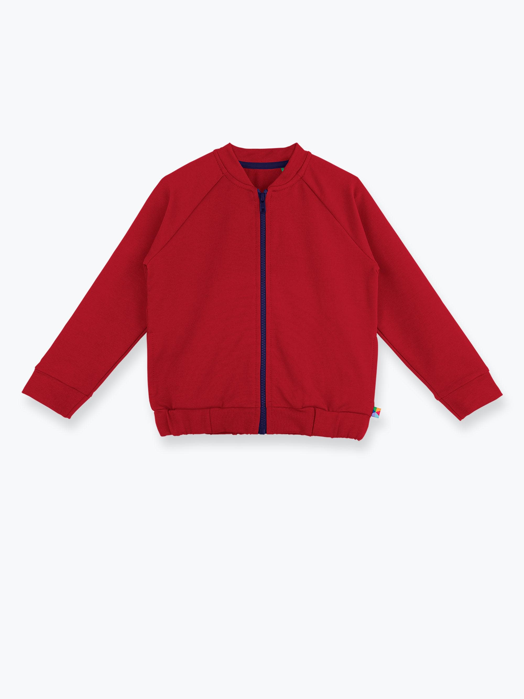 Red zip-up sweatshirt Junior