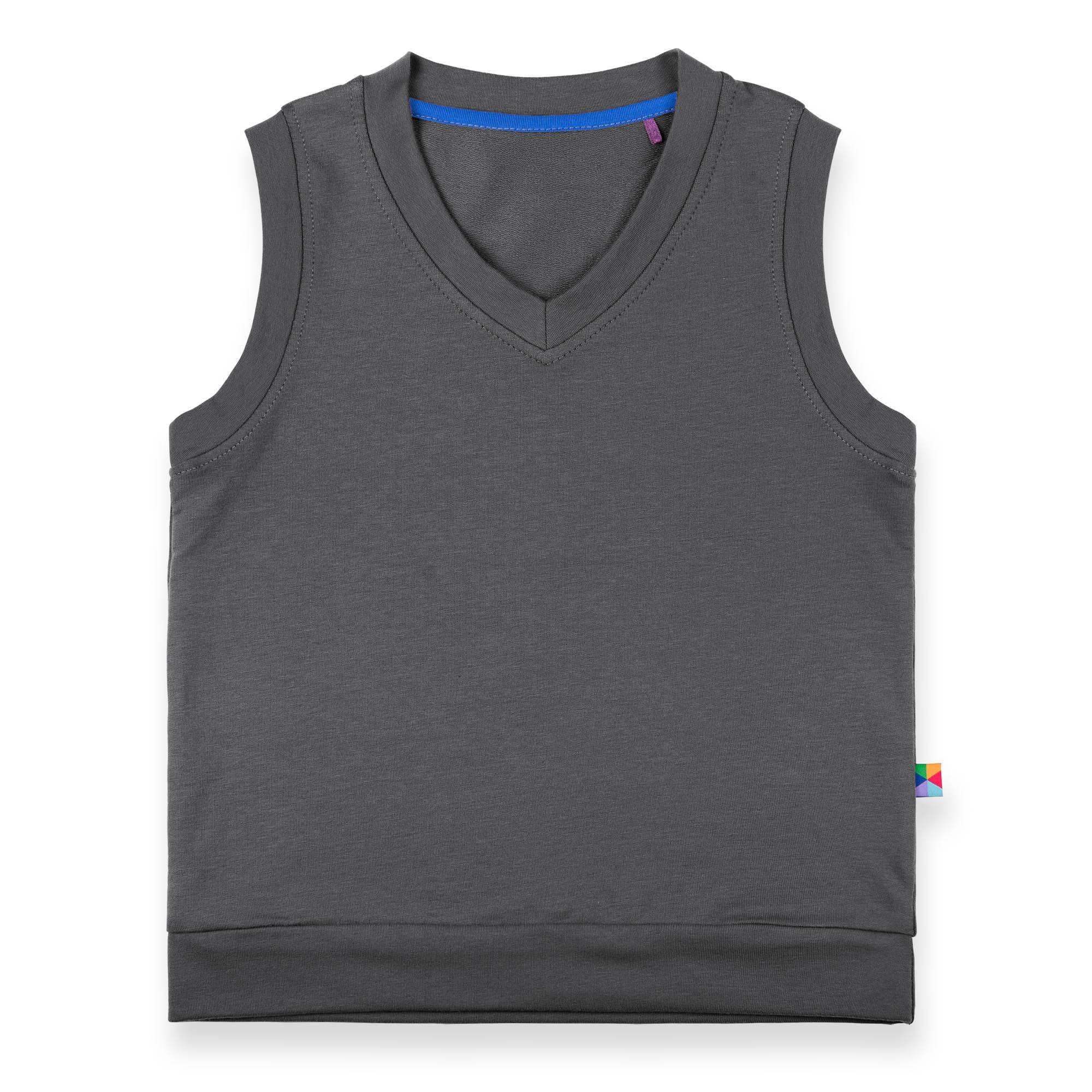 Graphite sweatshirt vest