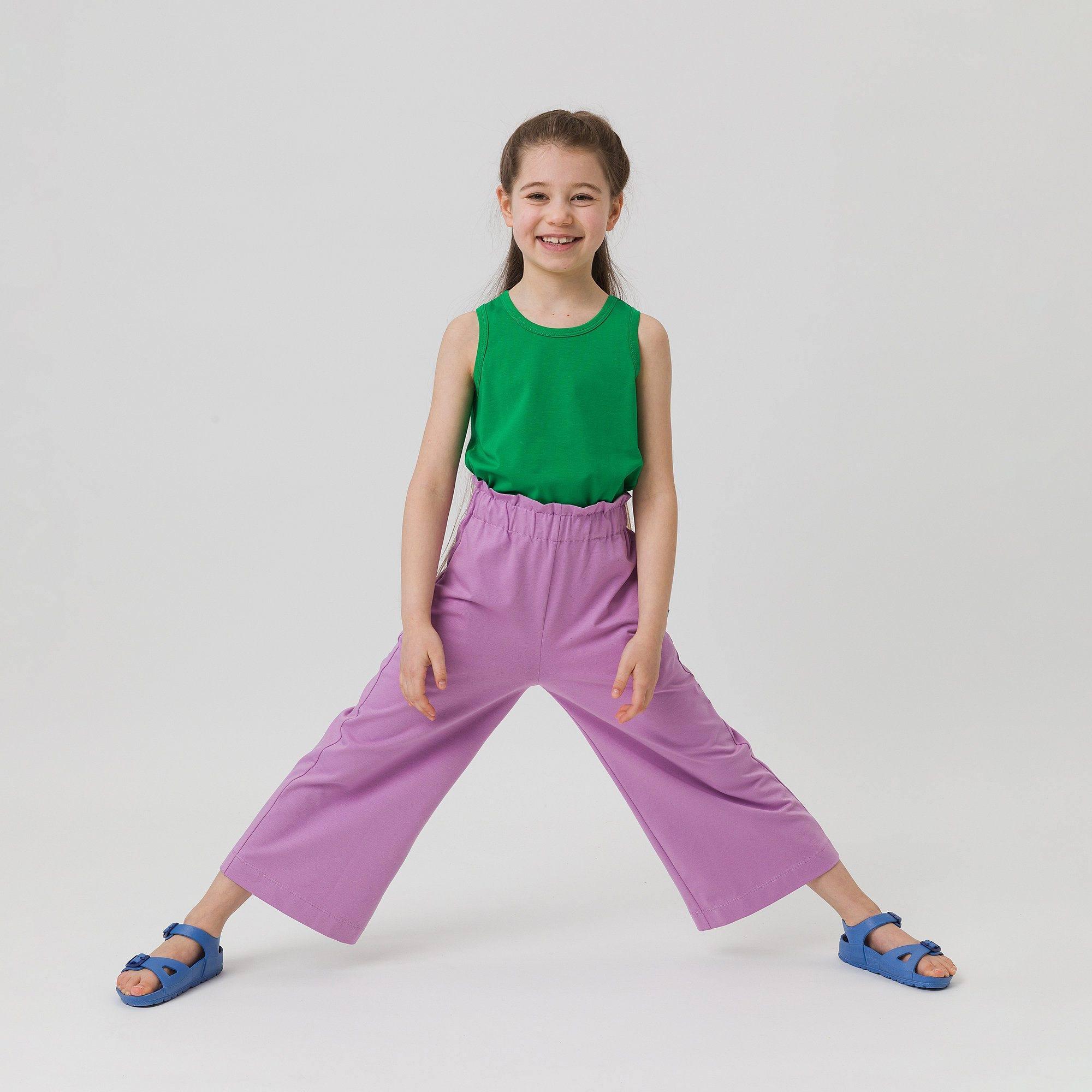 Light purple culotte trousers