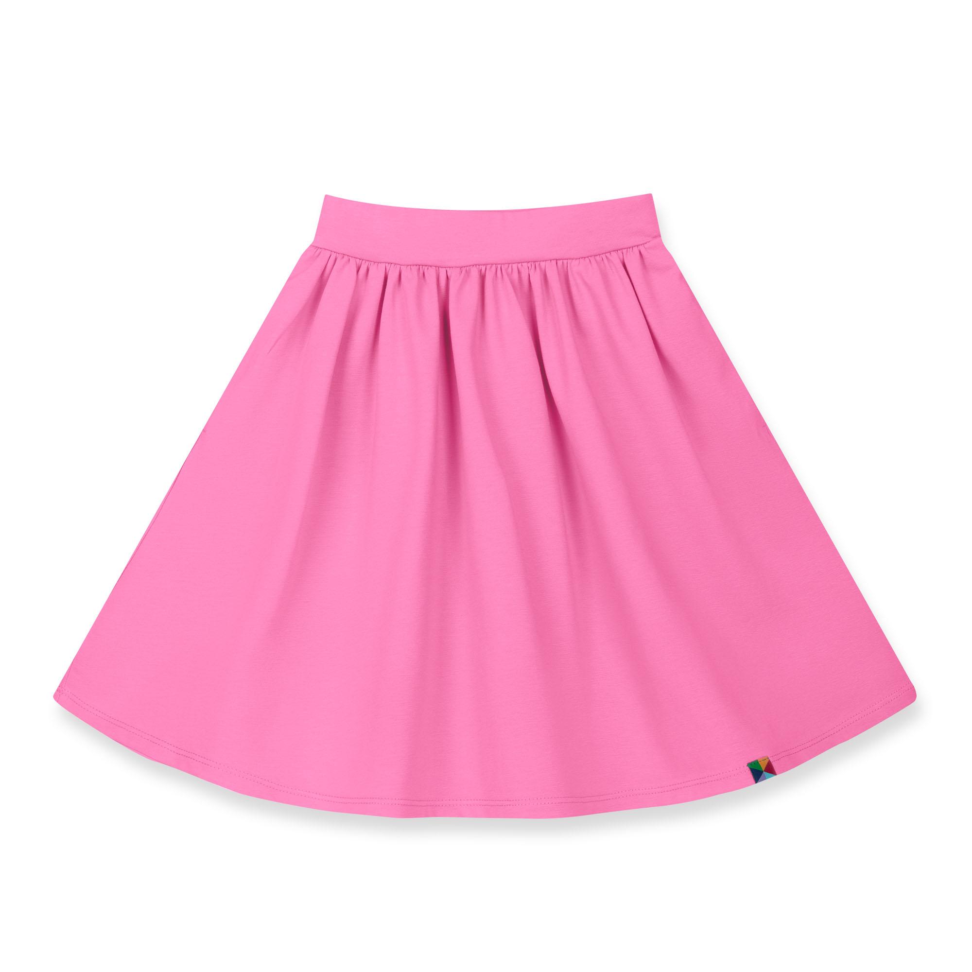 Pastel pink midi skirt with pockets