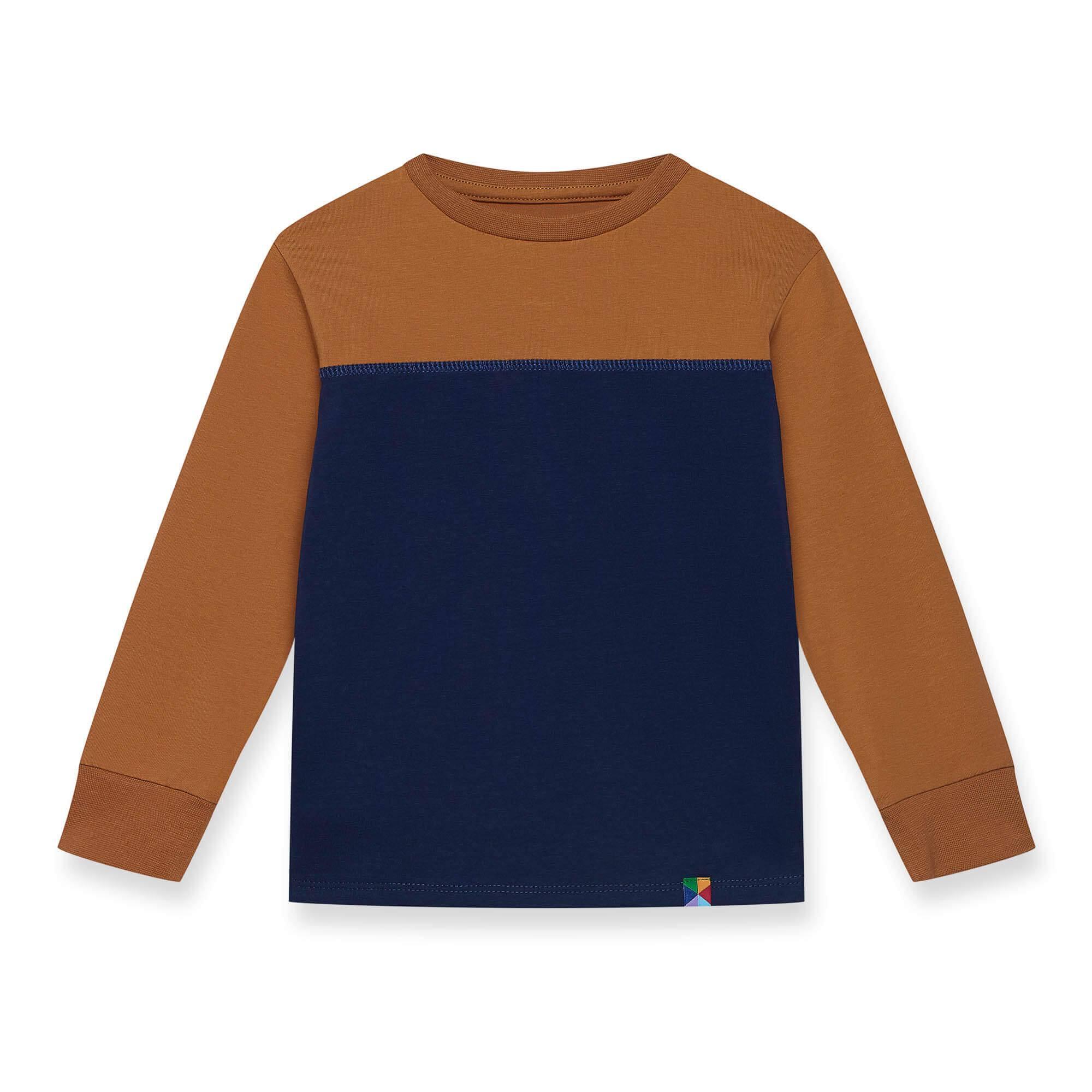 Caramel - navy blue two-colour shirt