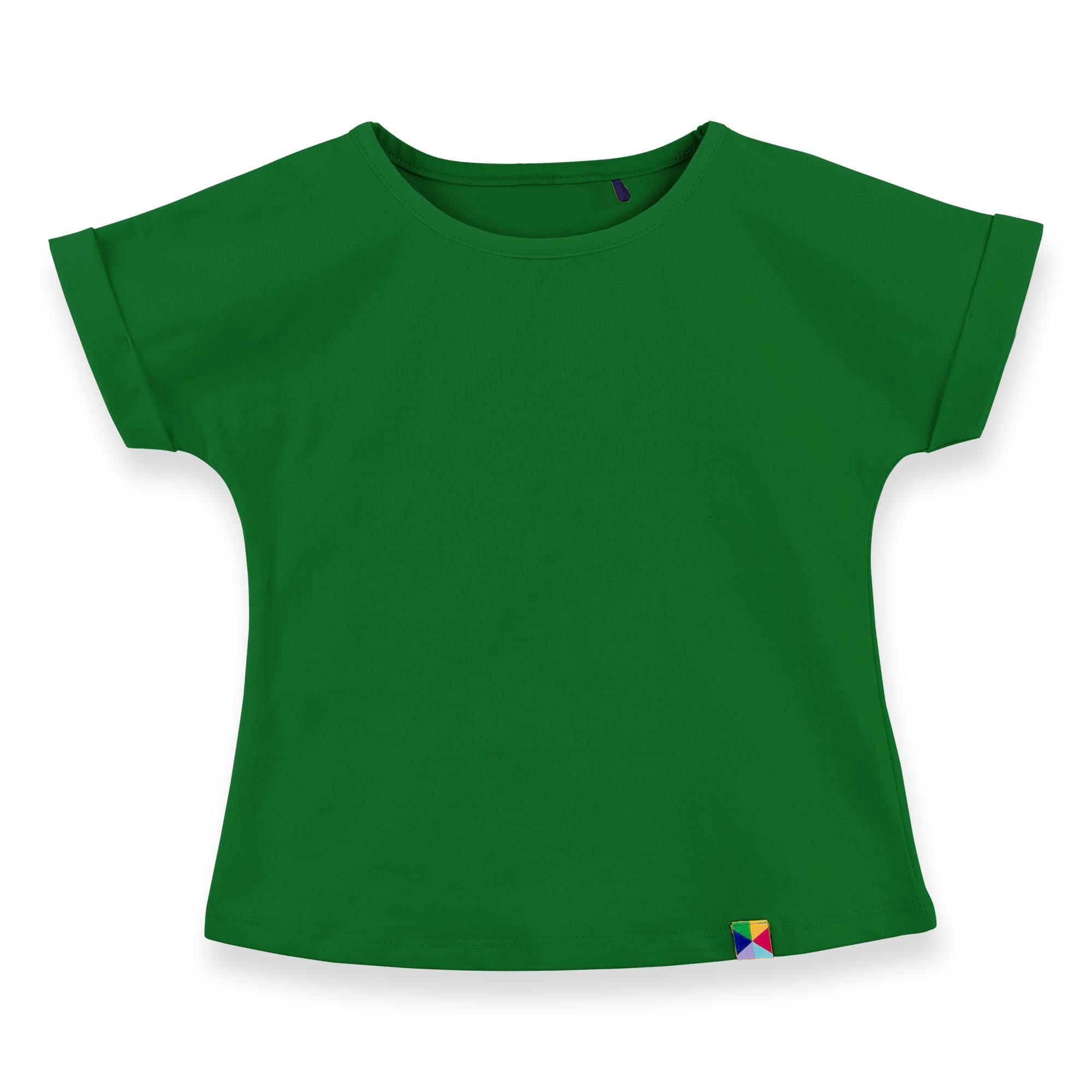 Green crew neck shirt Junior