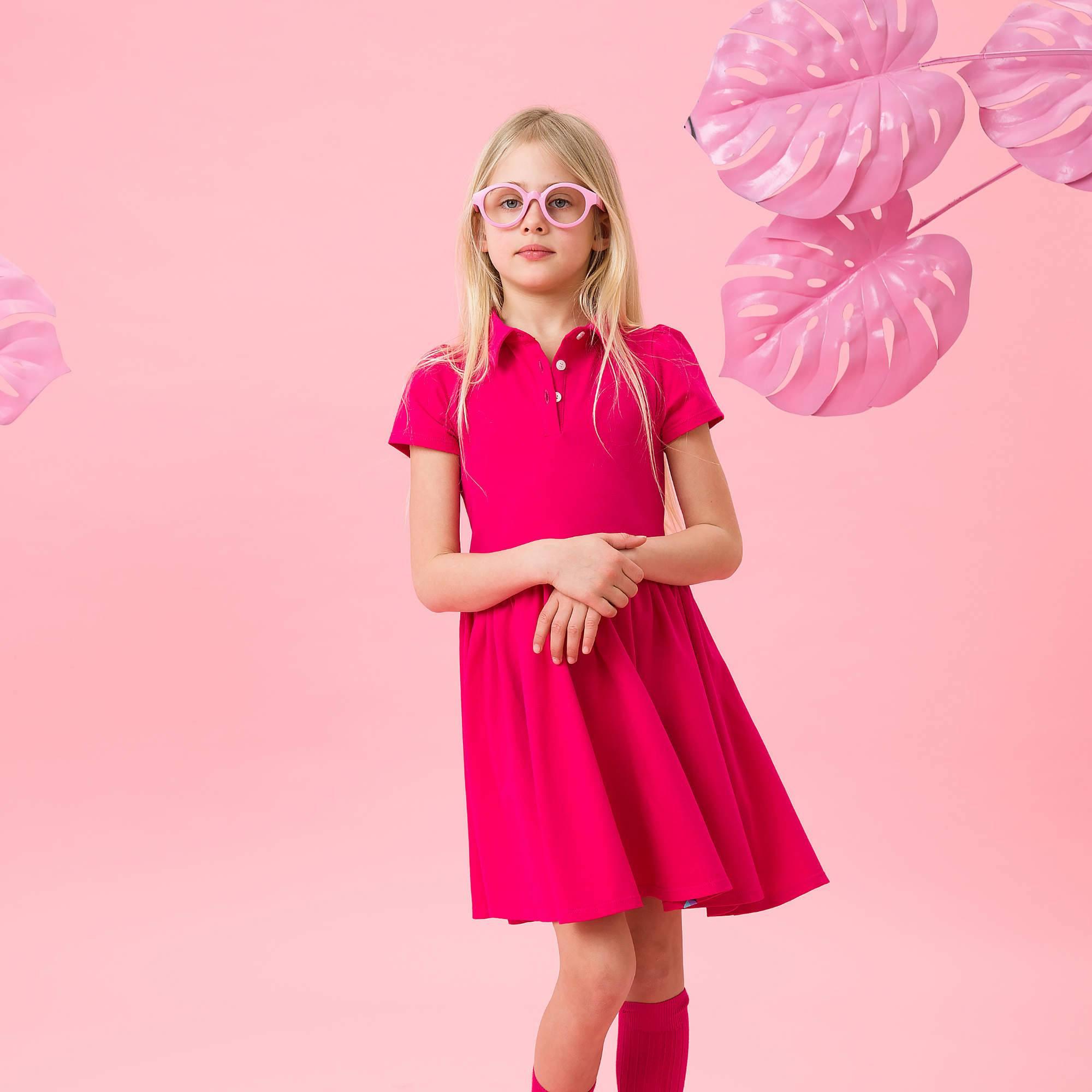 Pink polo dress