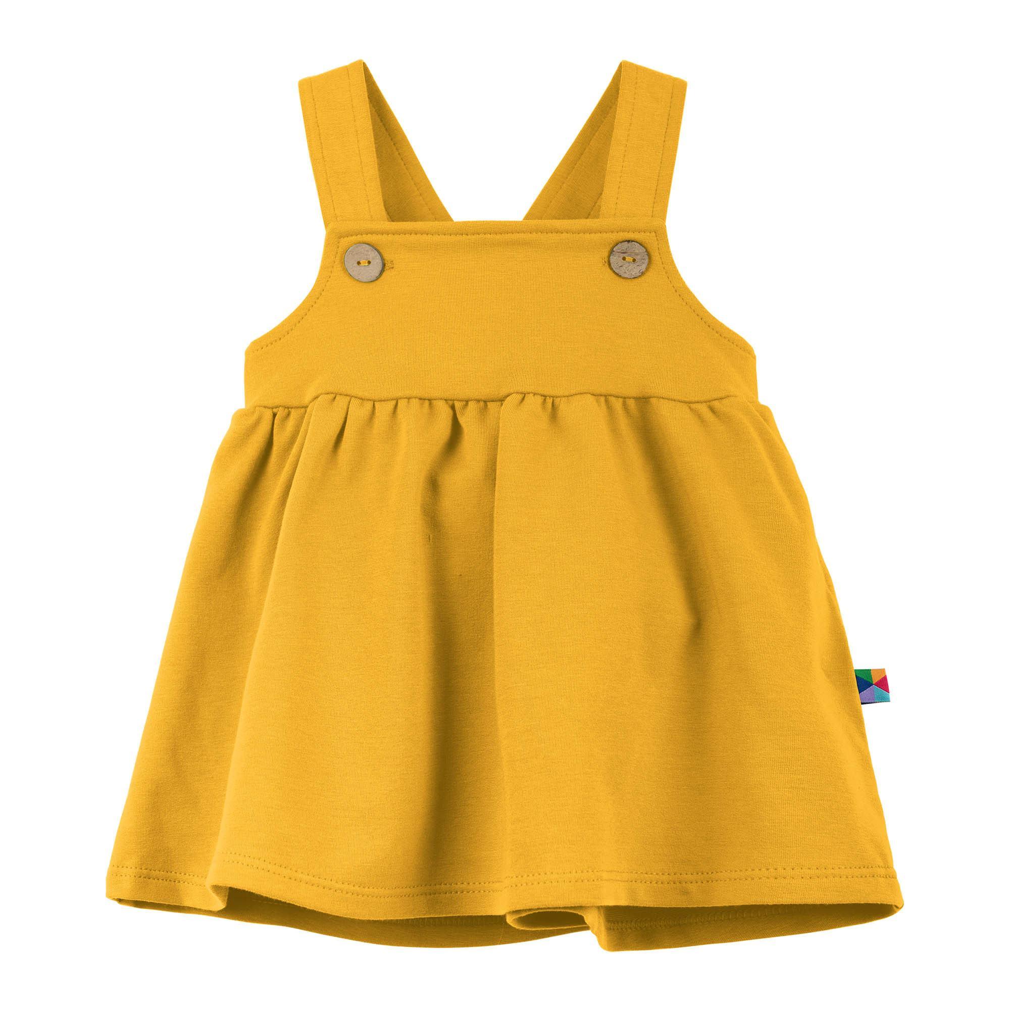 Mustard dungaree dress