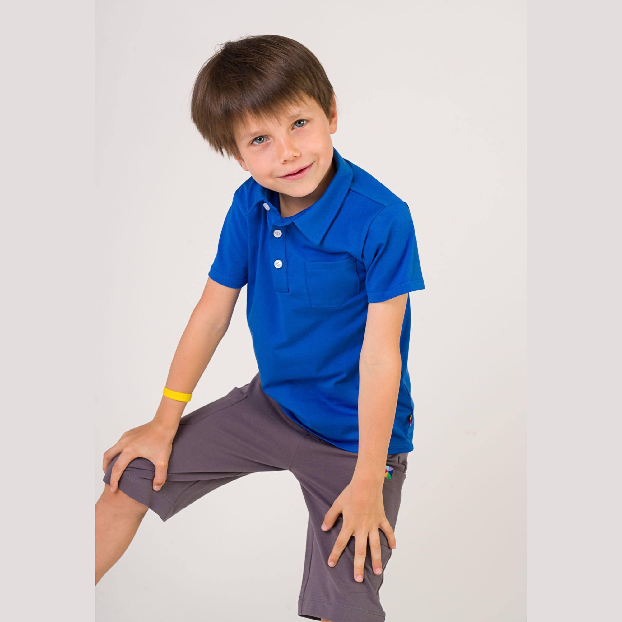 Blue polo T-shirt