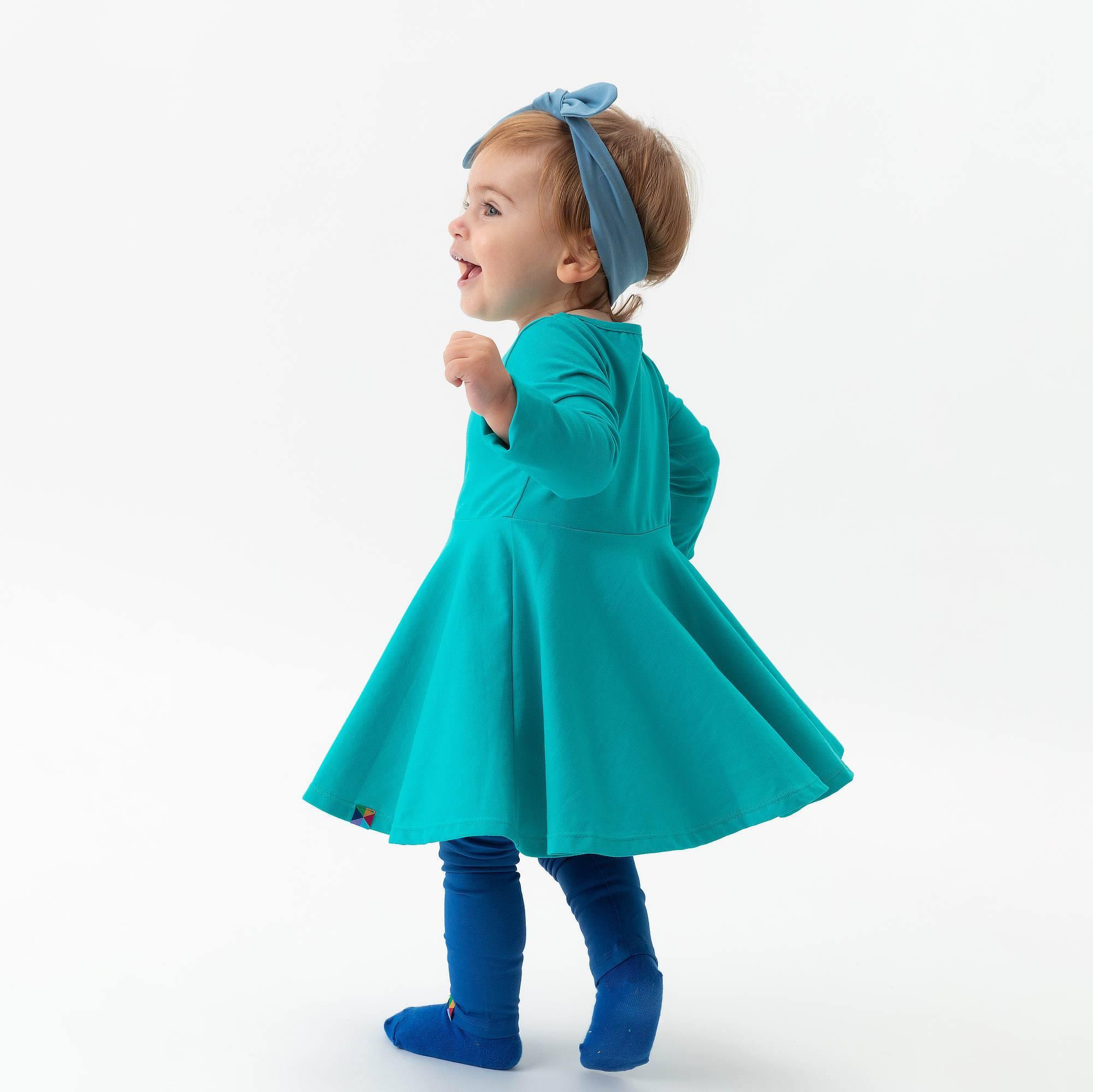 Turquoise long sleeve dress Baby