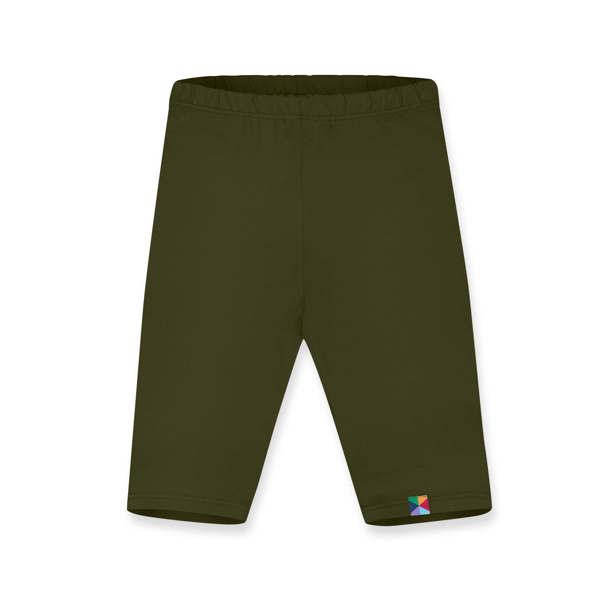 Khaki biker shorts