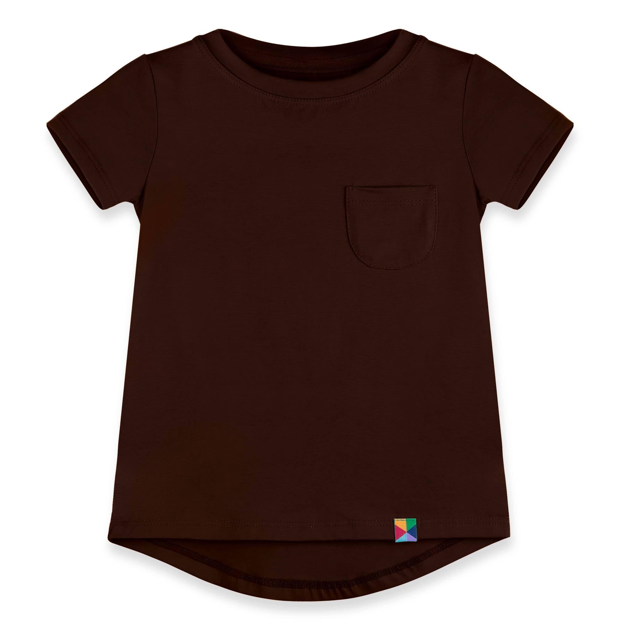 Brown T-shirt with pocket