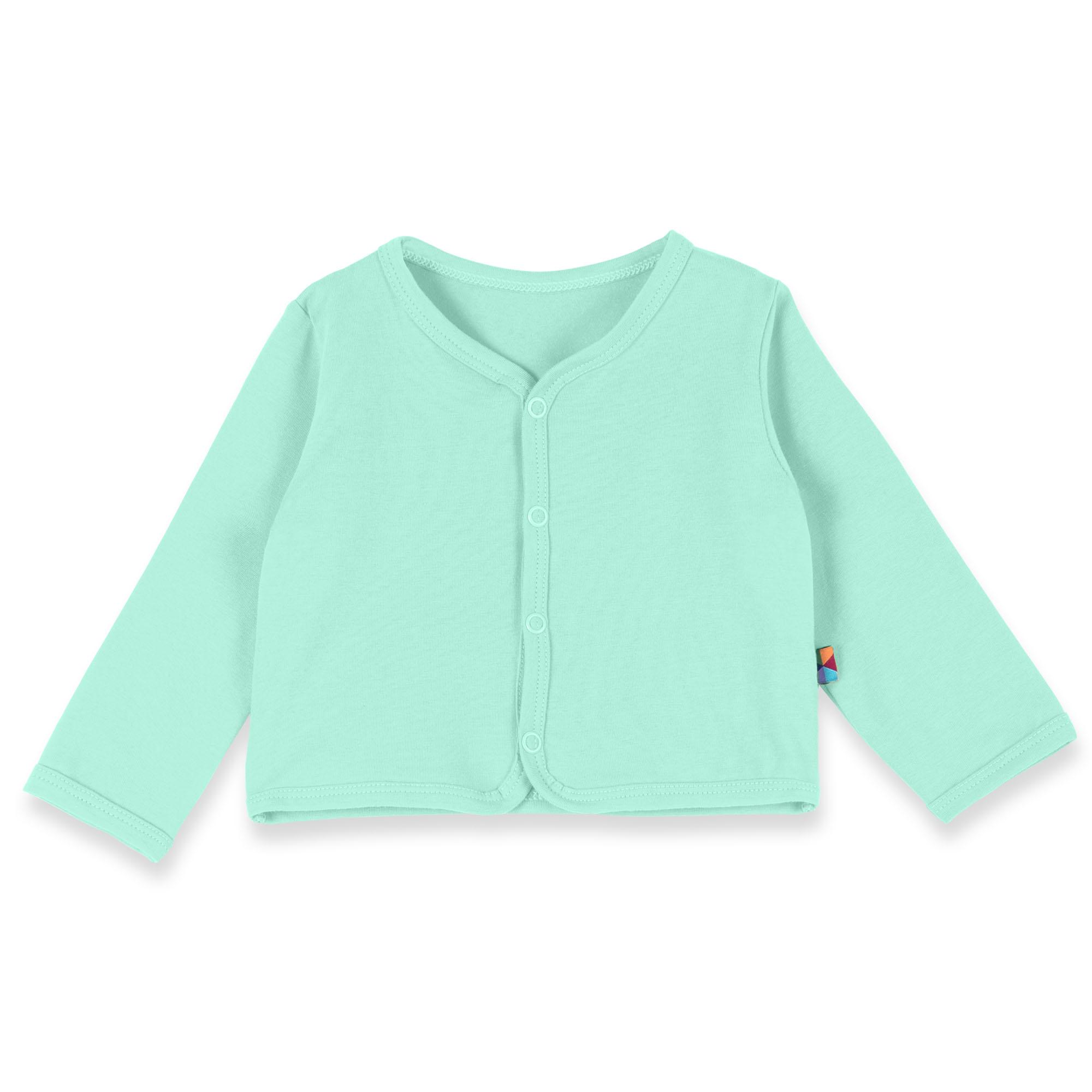 Mint button-front cardigan