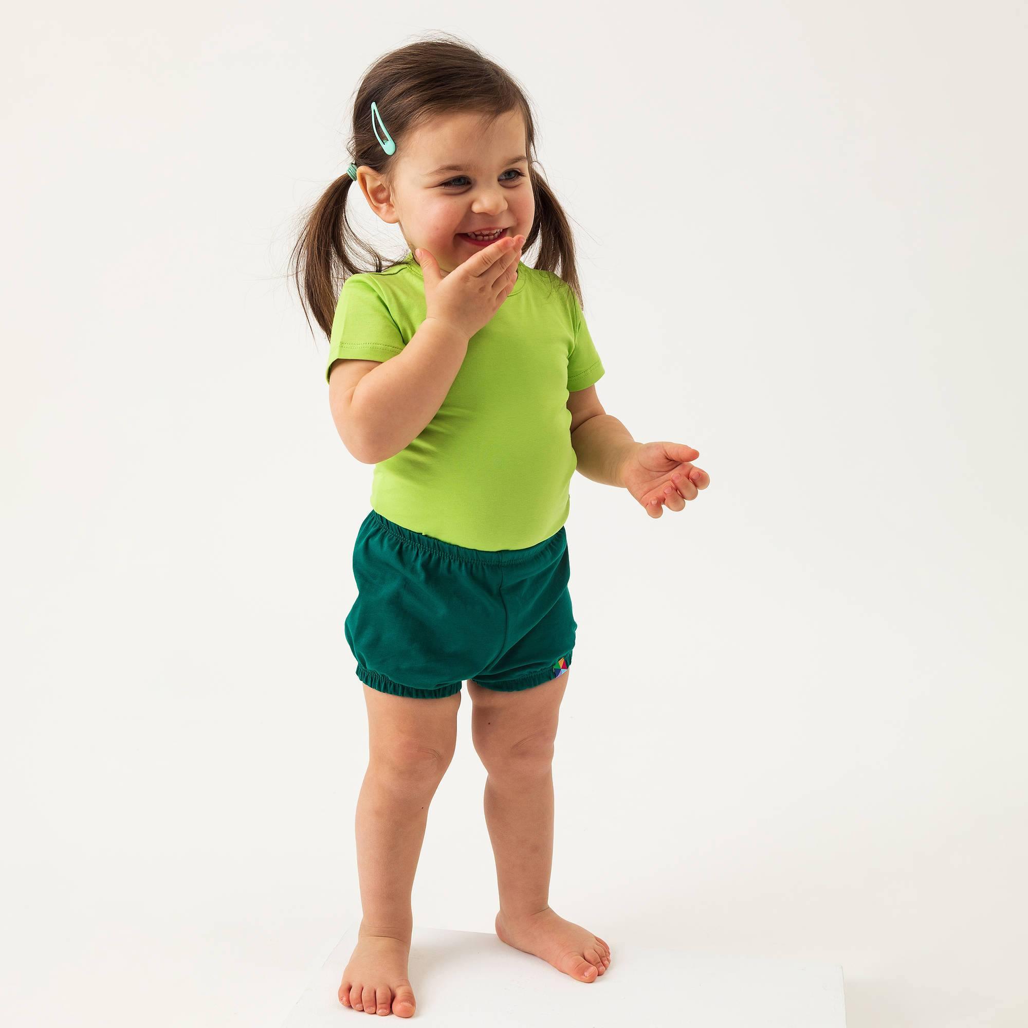 Lime green short sleeve bodysuit