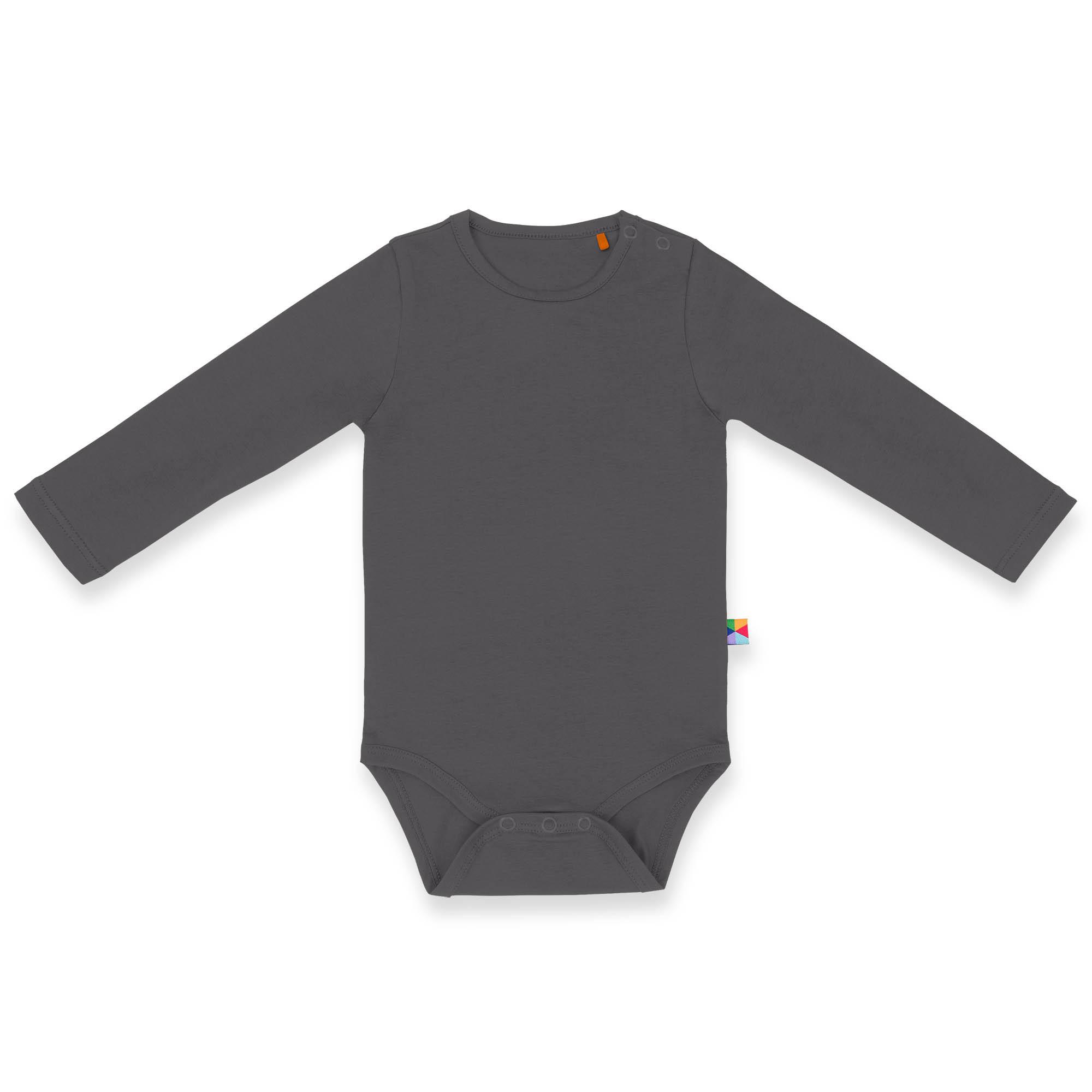 Graphite long sleeve bodysuit