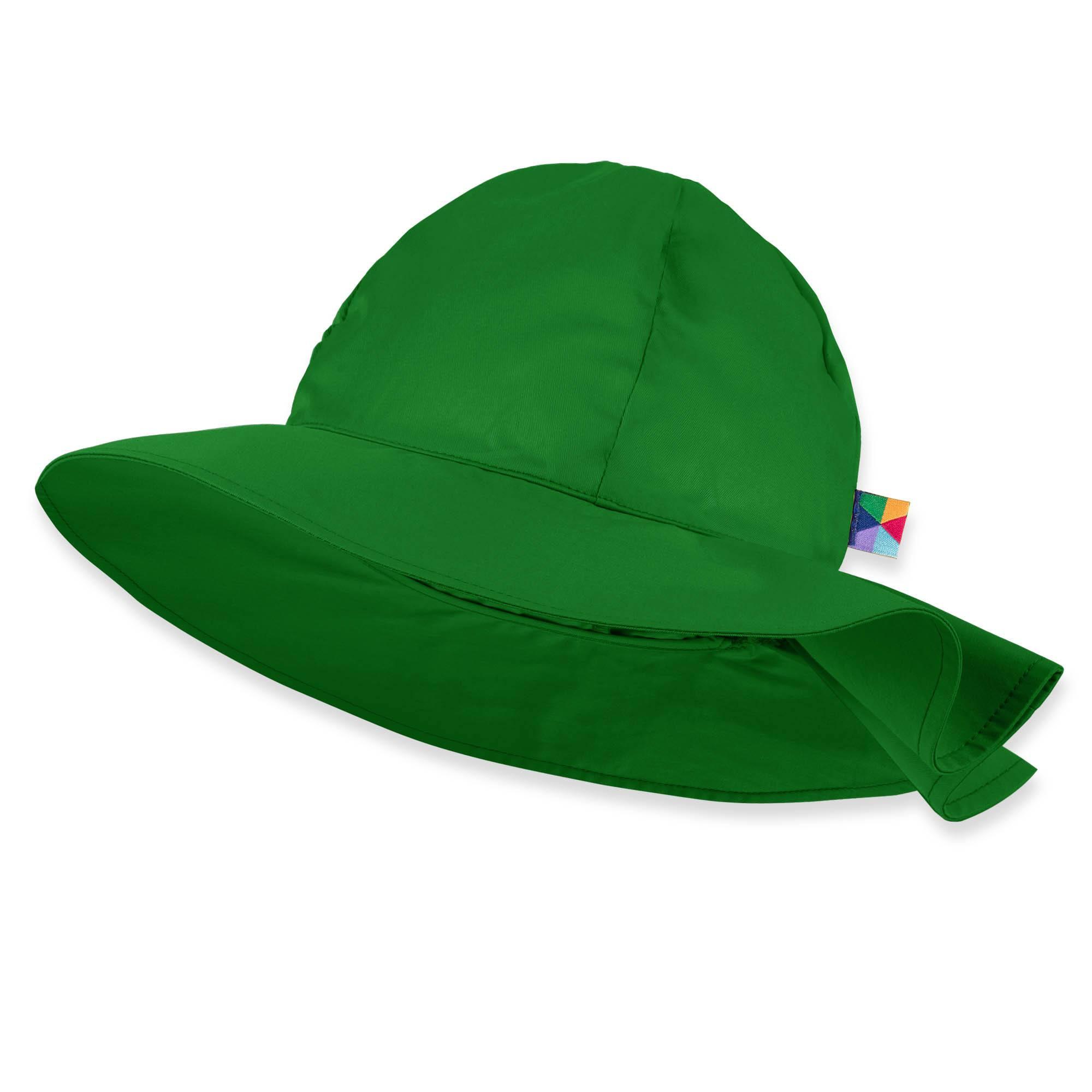 Green brimmed hat