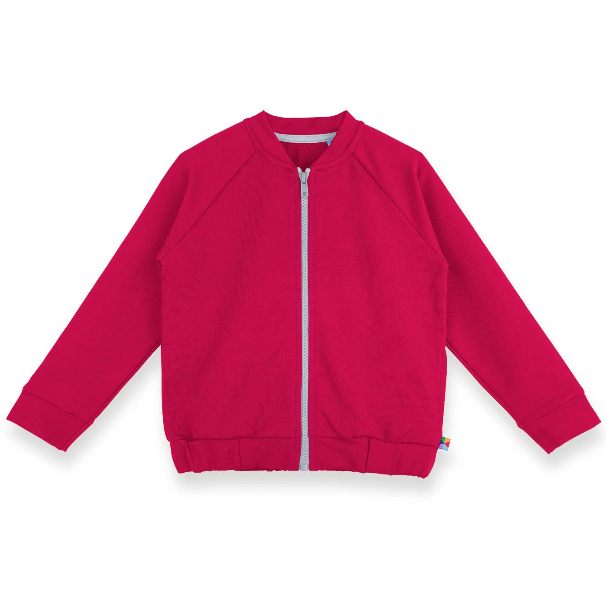 Pink zip-up sweatshirt