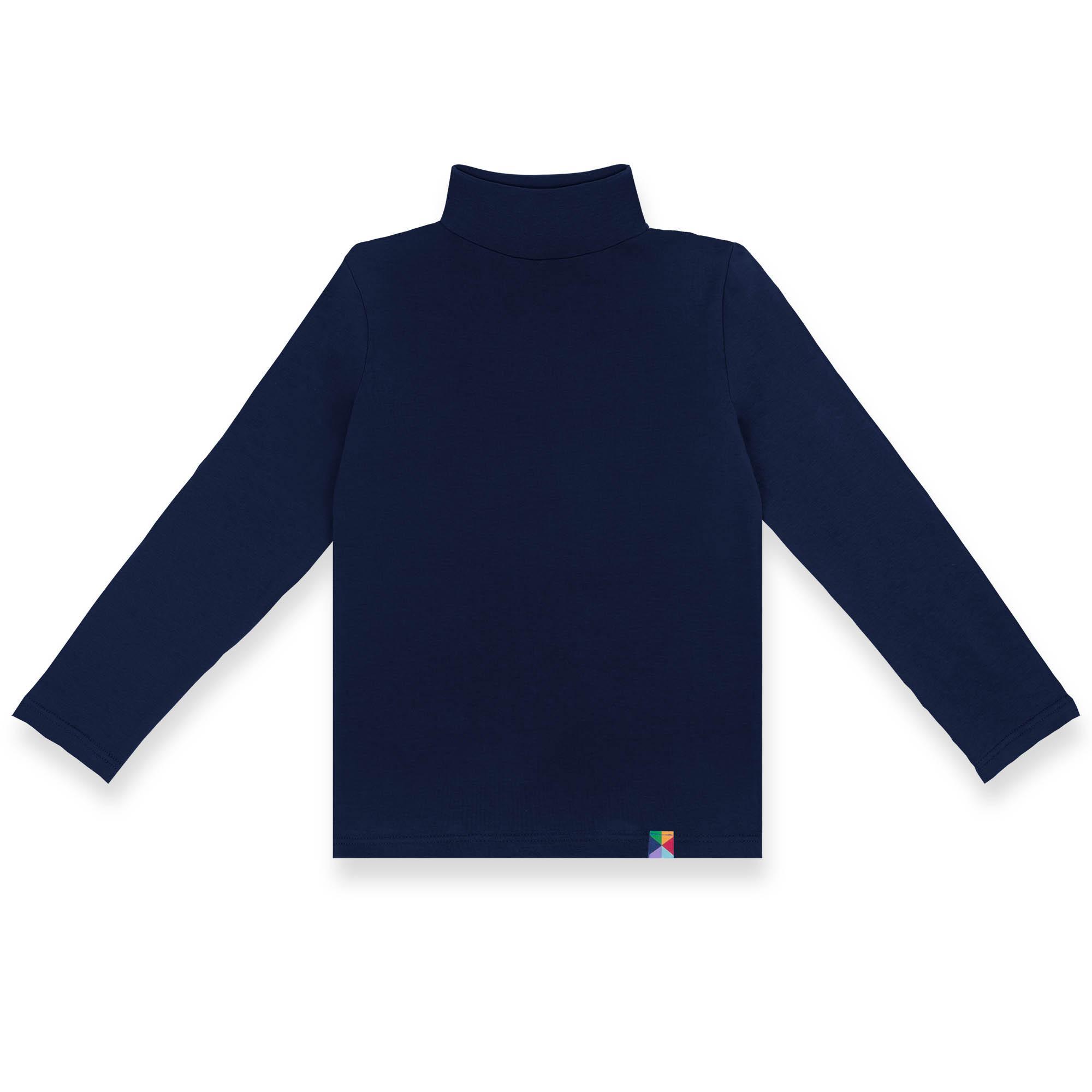 Navy blue turtleneck long sleeve shirt