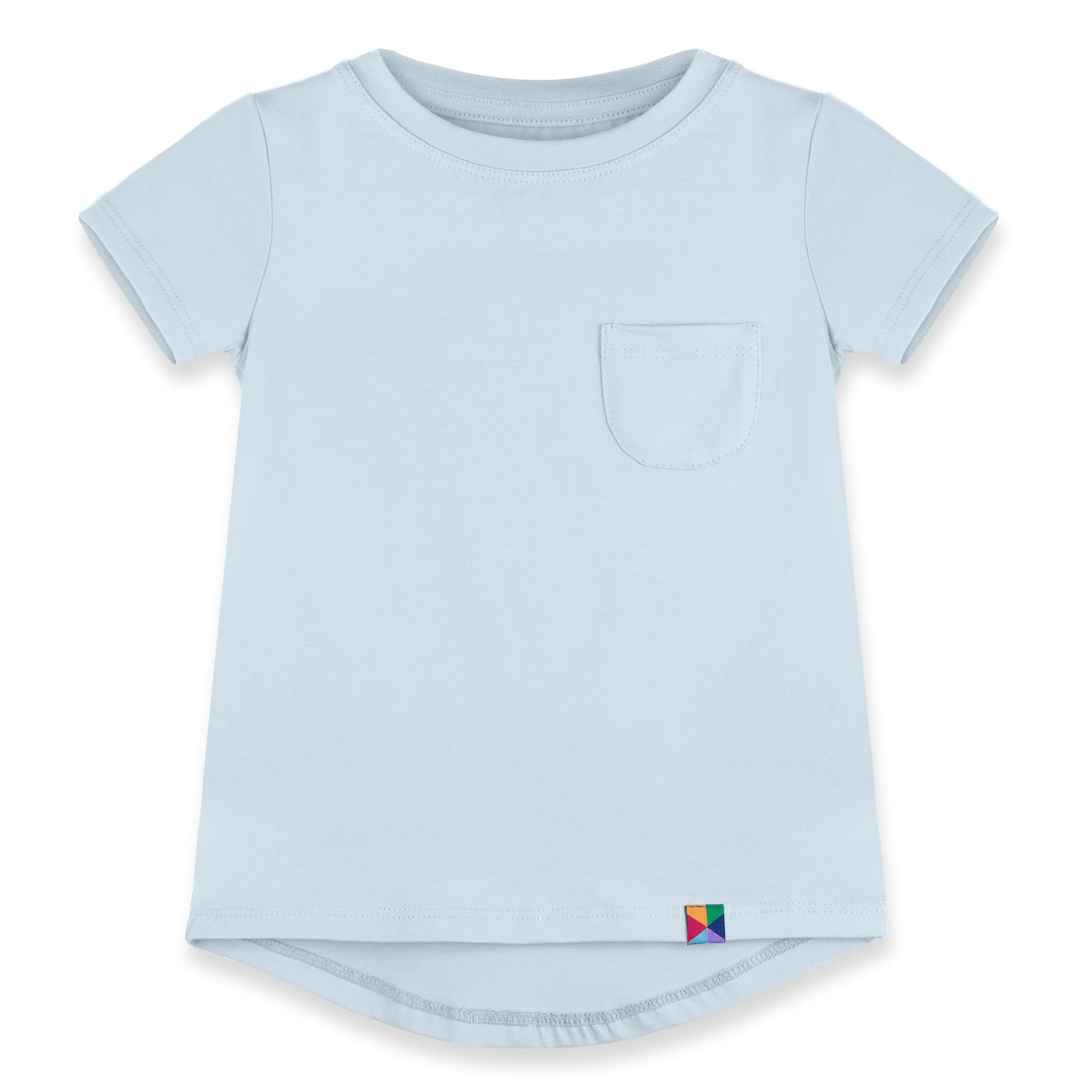 Light blue T-shirt with pocket