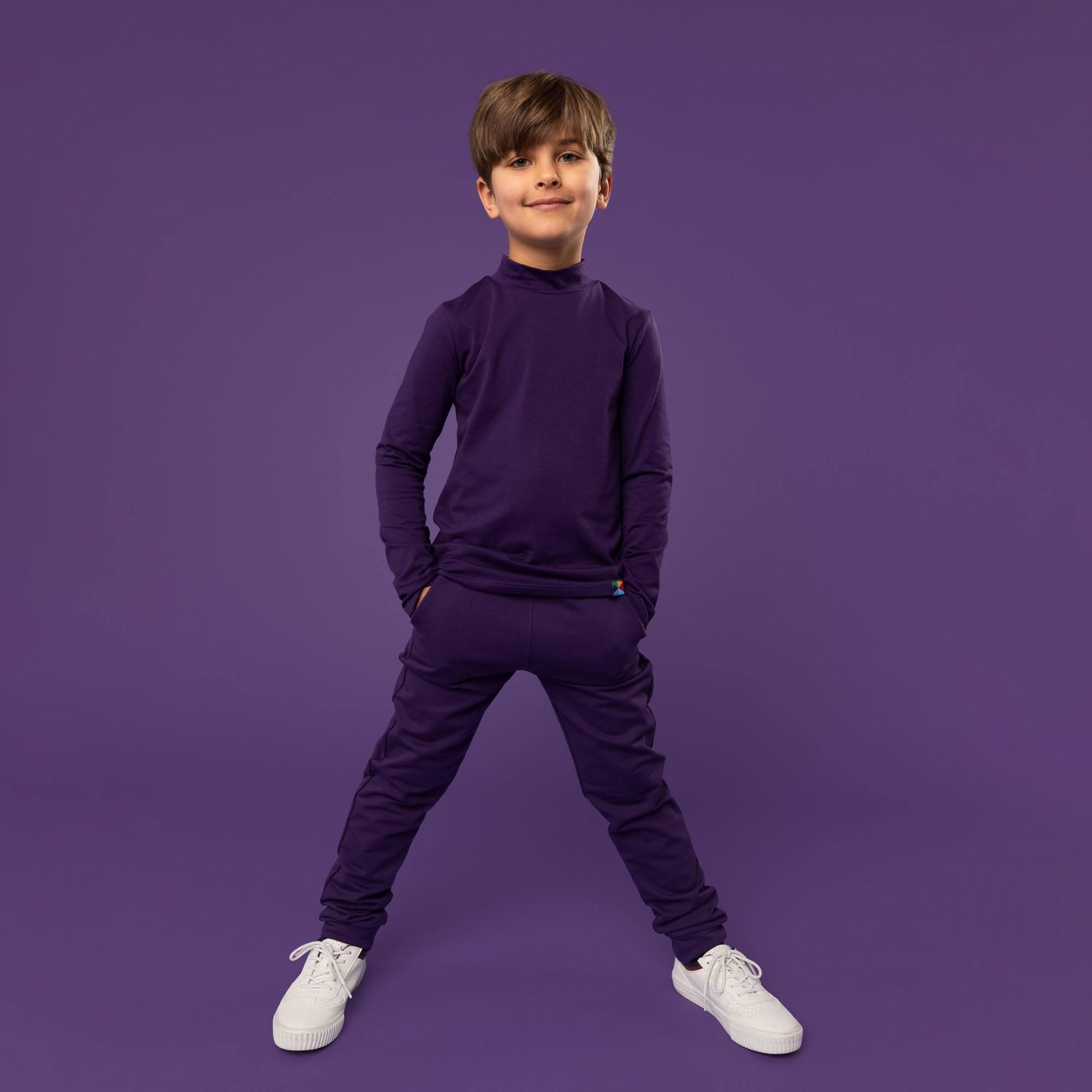 Violet turtleneck long sleeve shirt