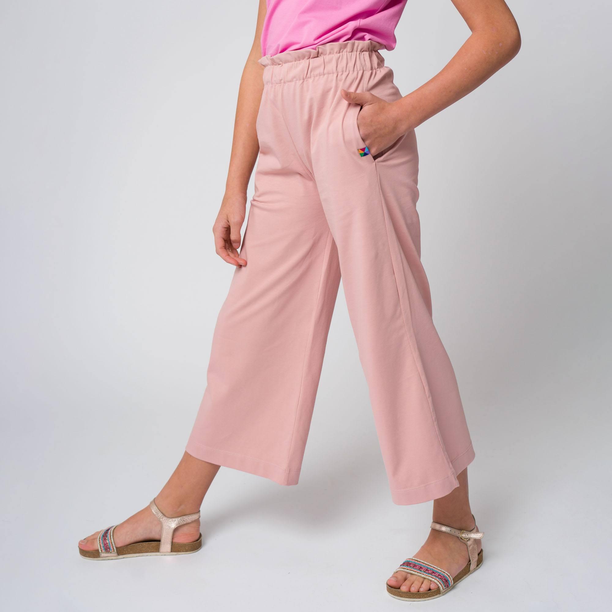 Pastel pink culotte trousers Junior