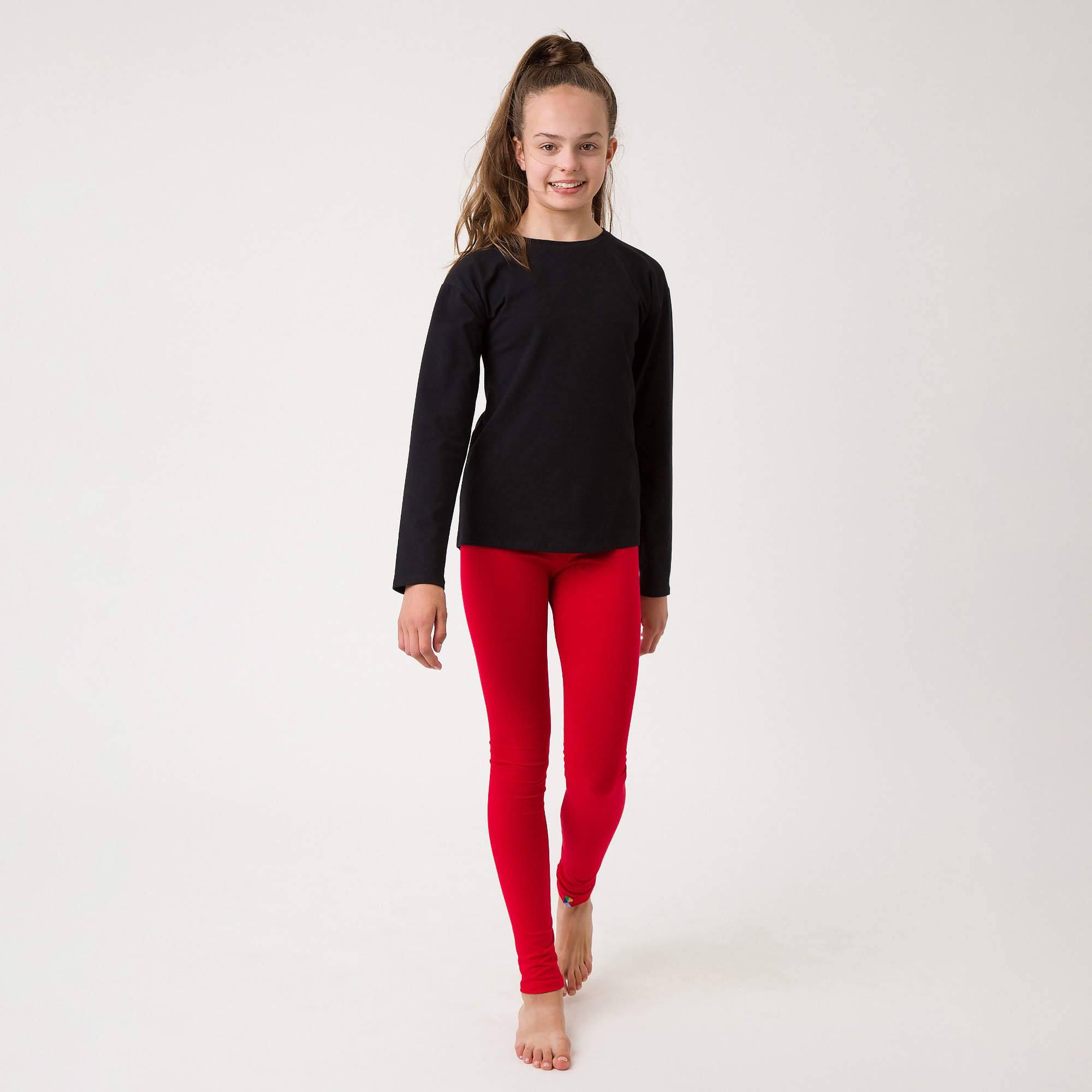 Red leggings Junior