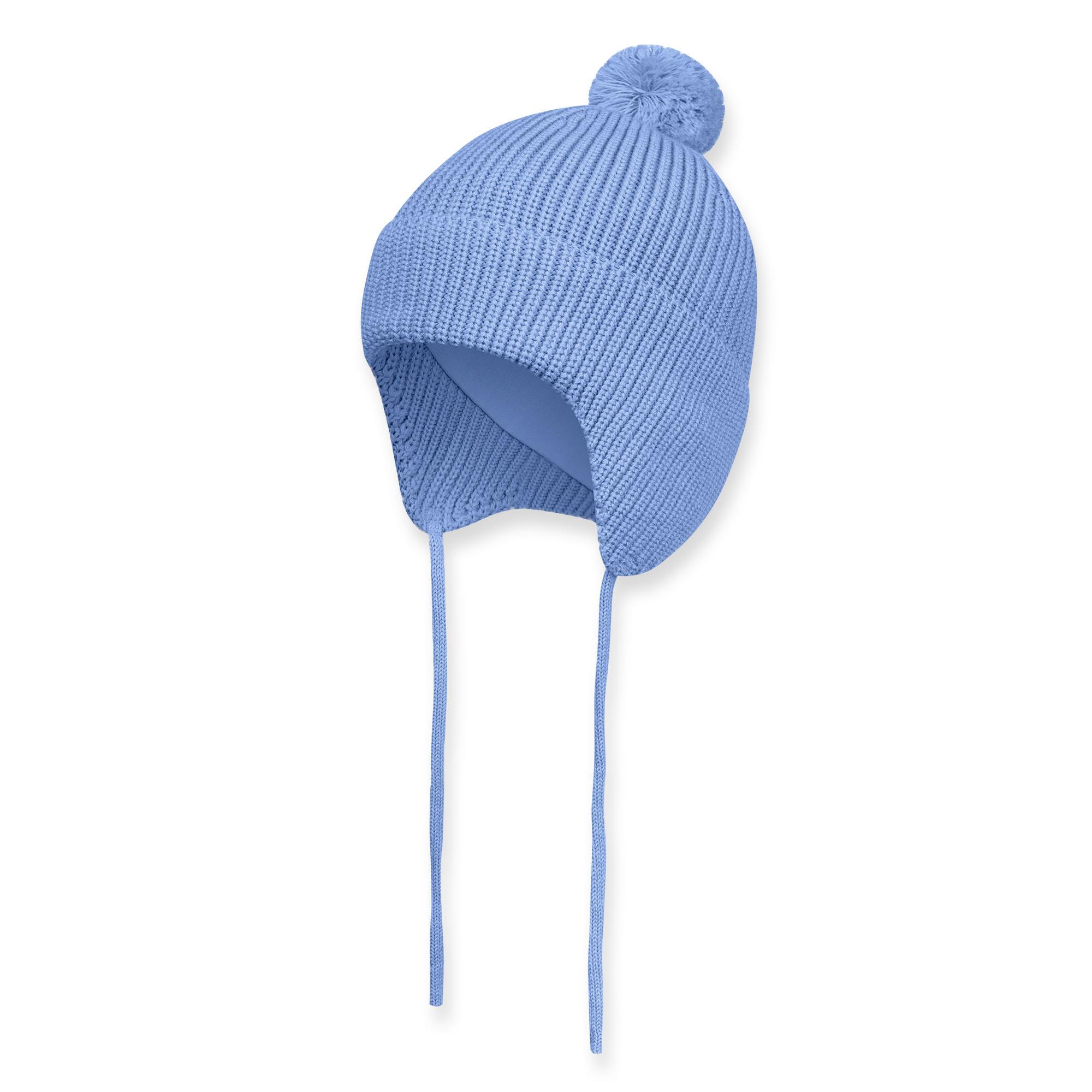 Sky blue merino wool hat Baby