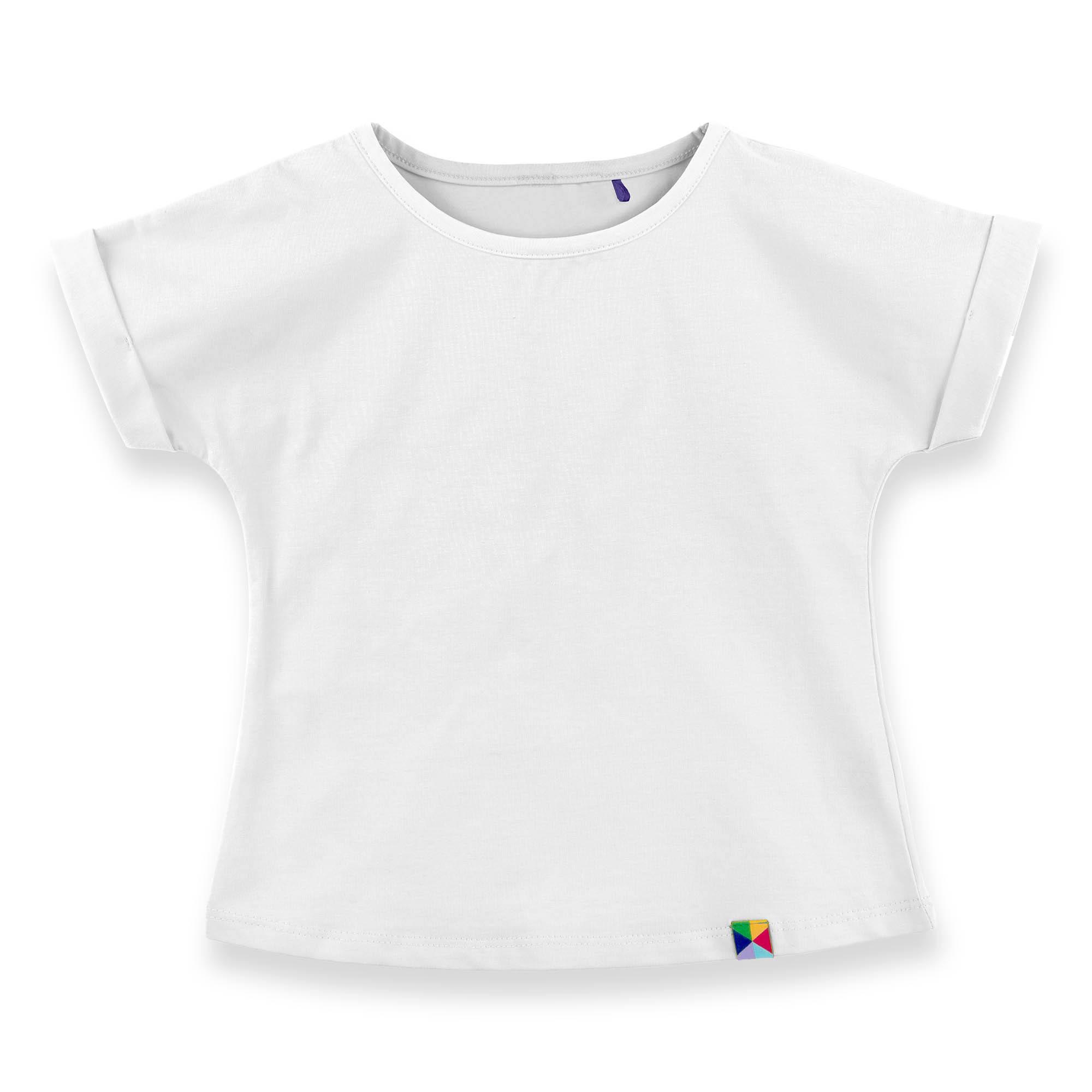 White crew neck shirt Junior