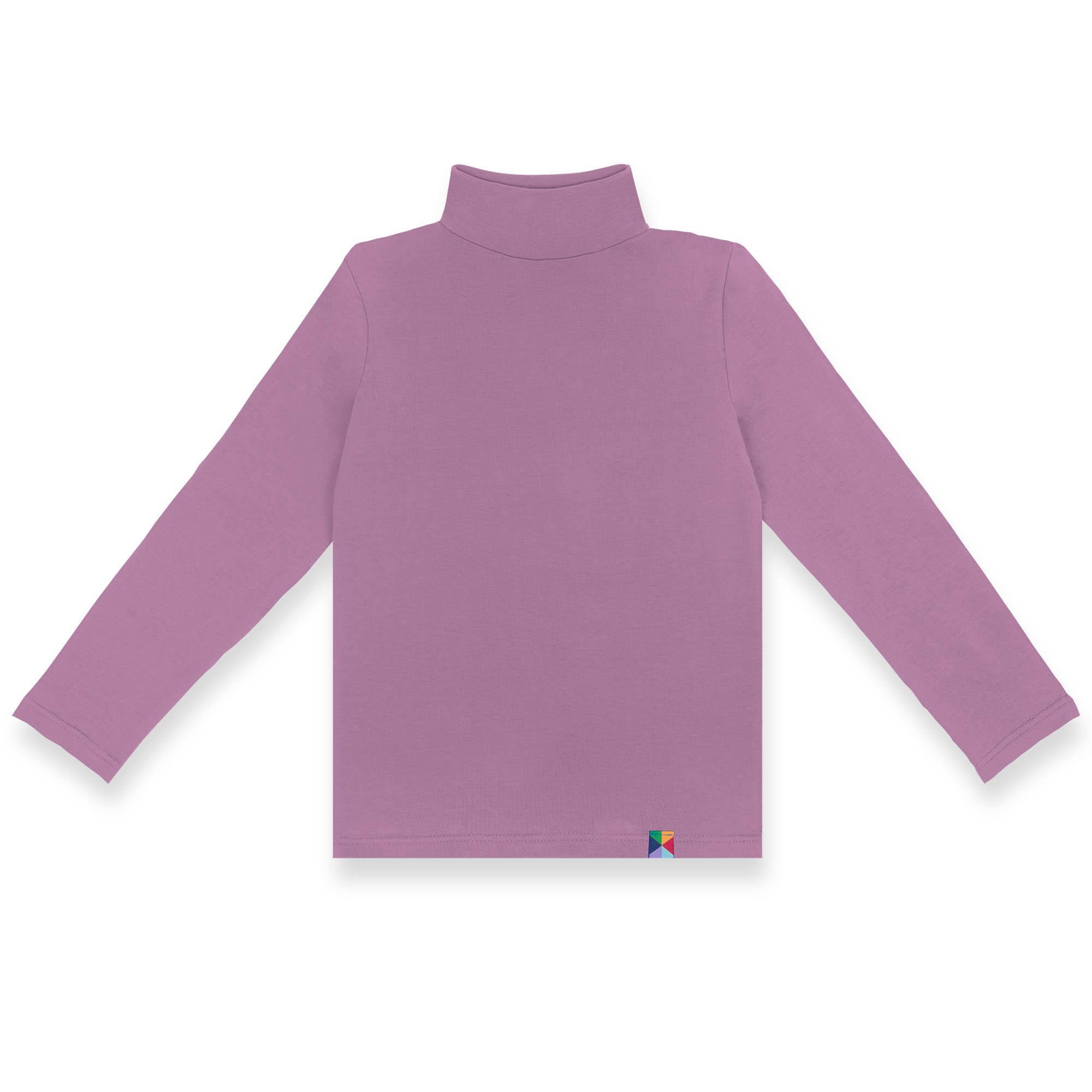 Light purple turtleneck long sleeve shirt