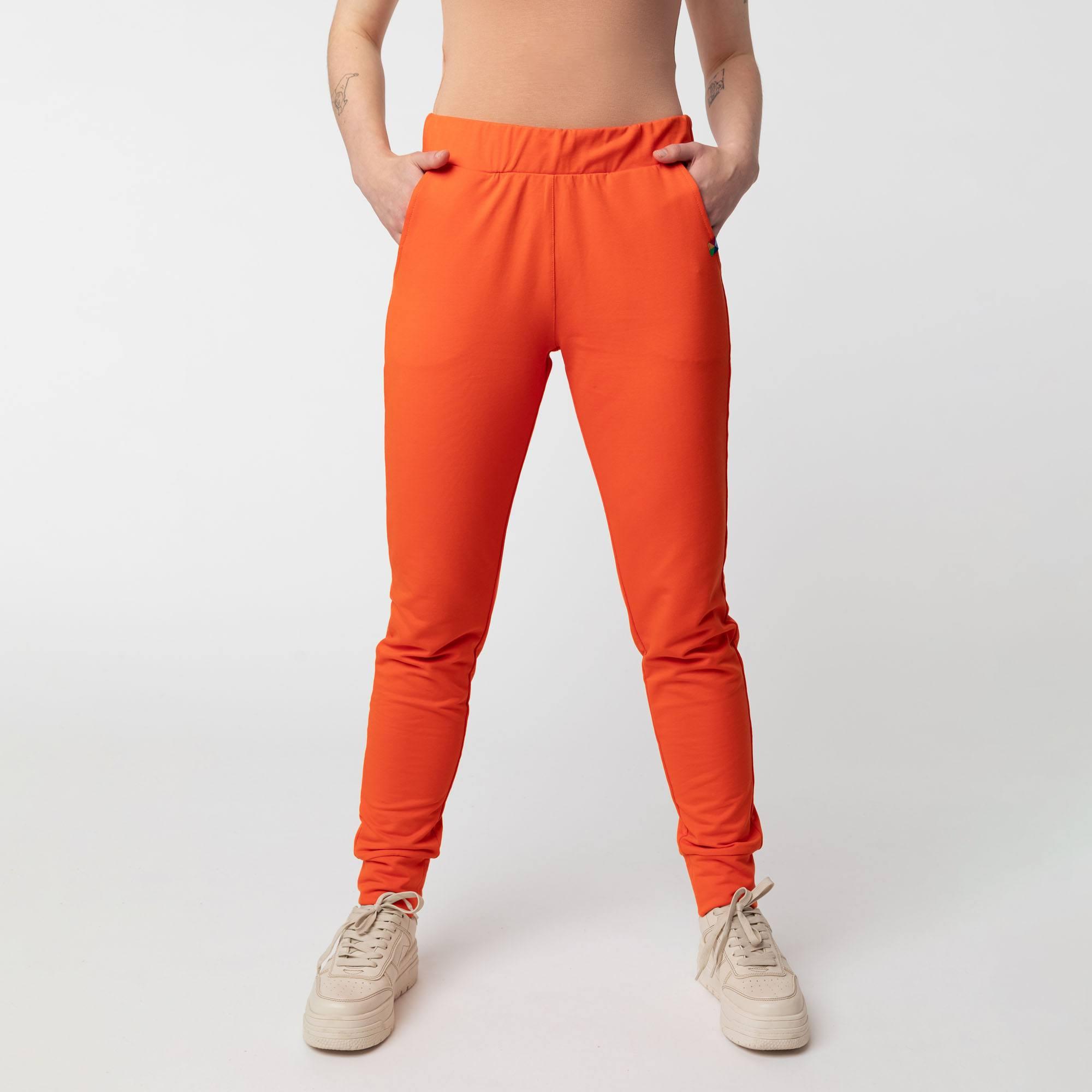 Orange sweatpants Women