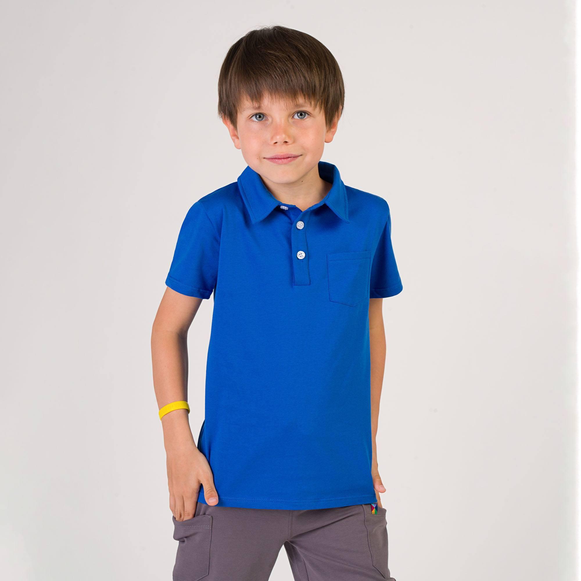 Blue polo T-shirt