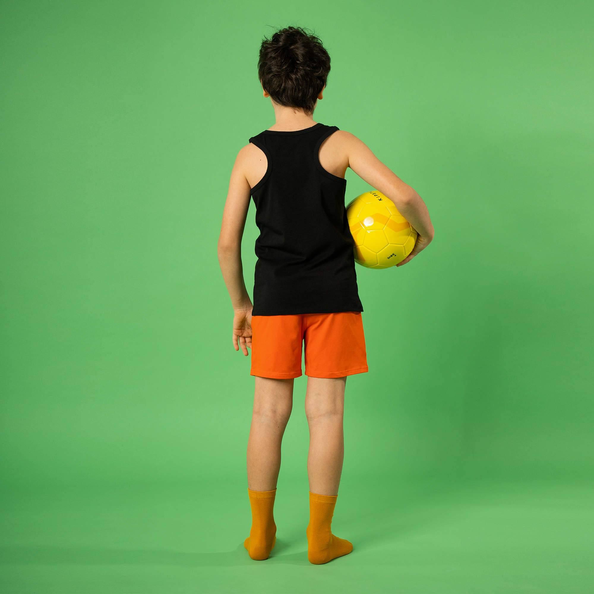 Orange sweat shorts