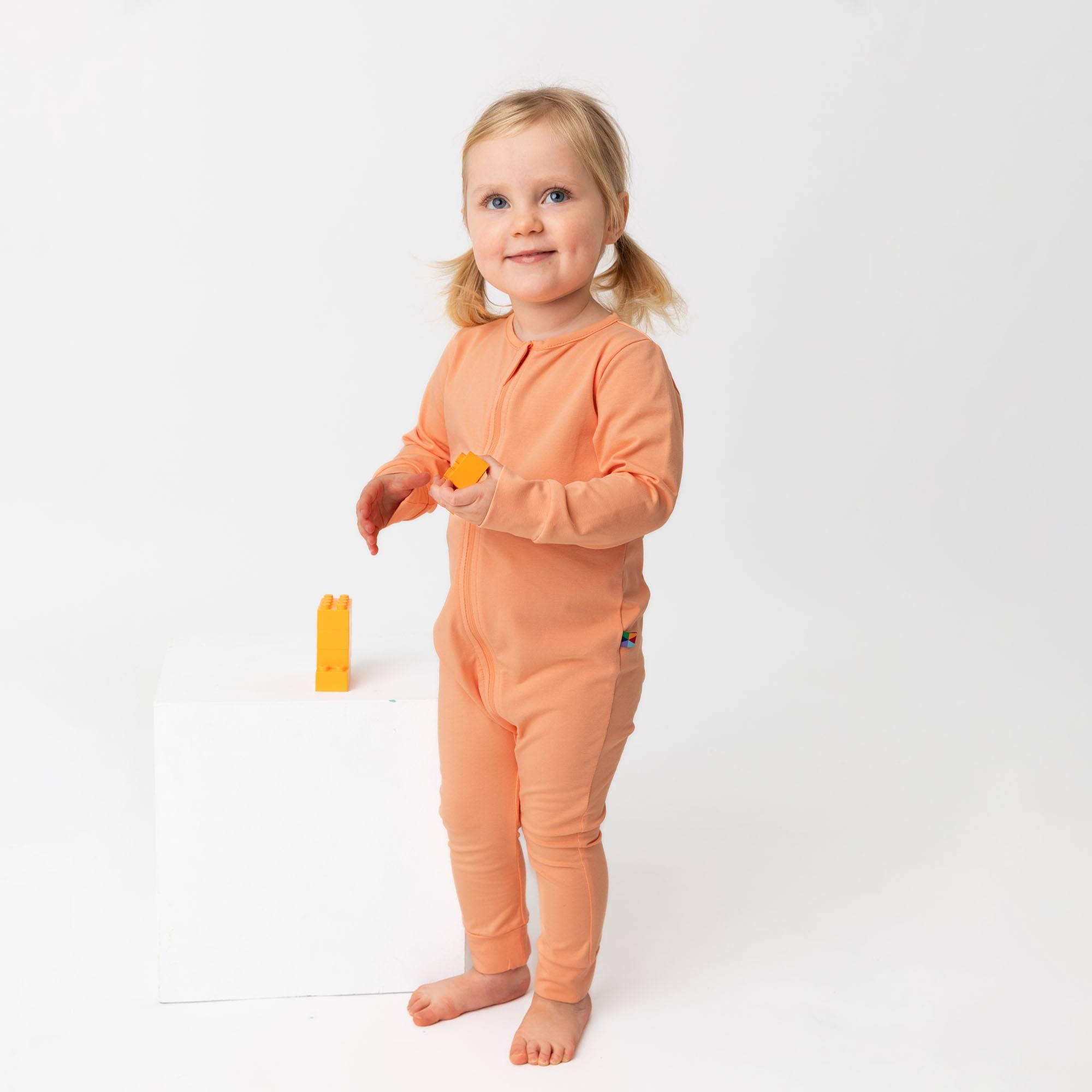 Apricot romper suit