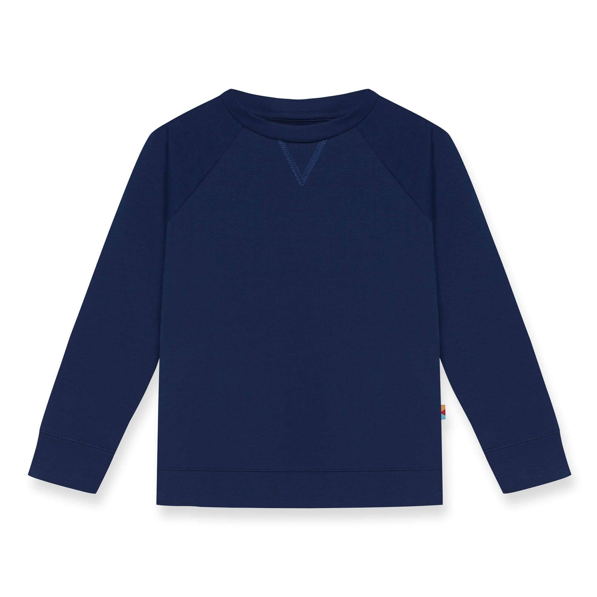 Navy blue pullover sweatshirt