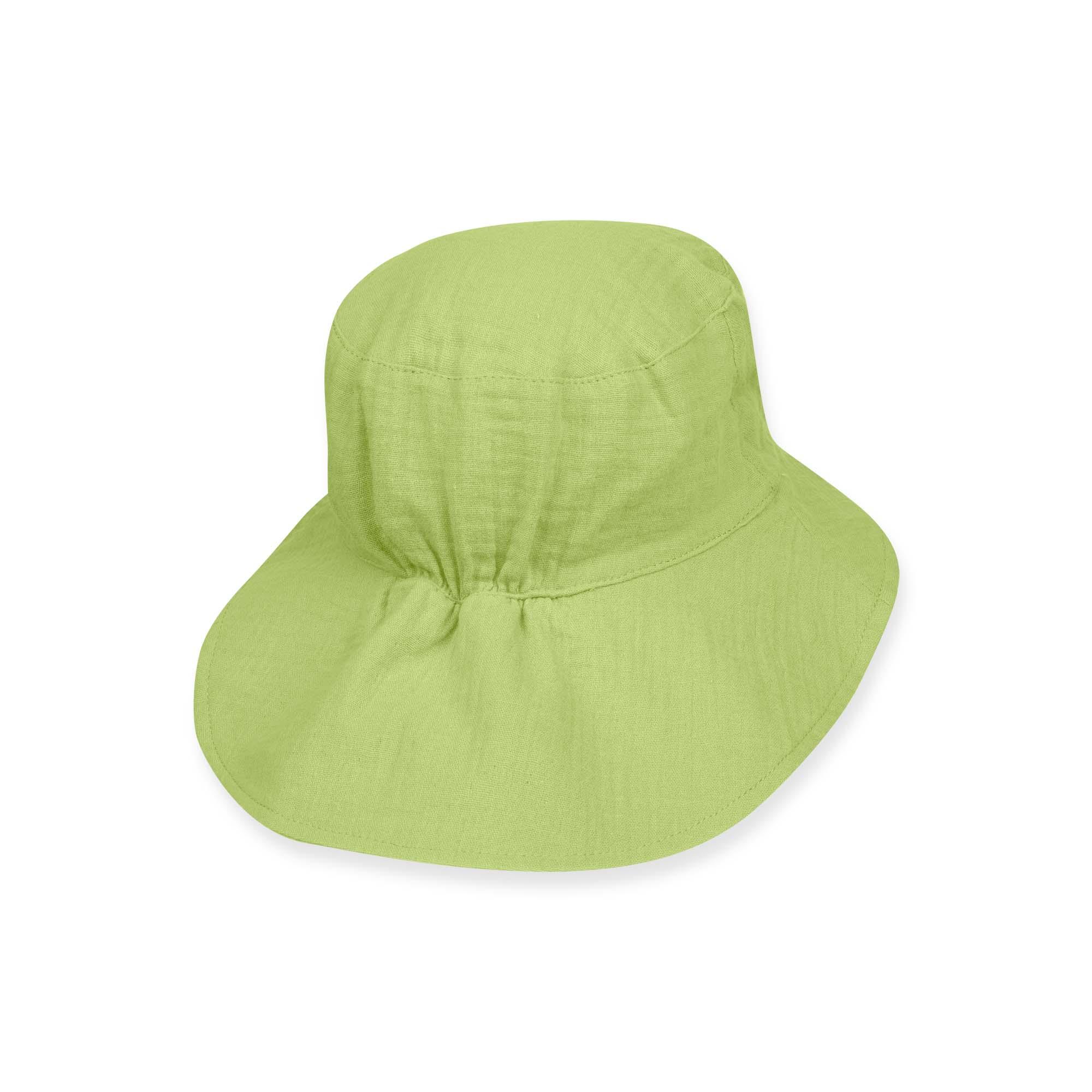 Lime muslin hat