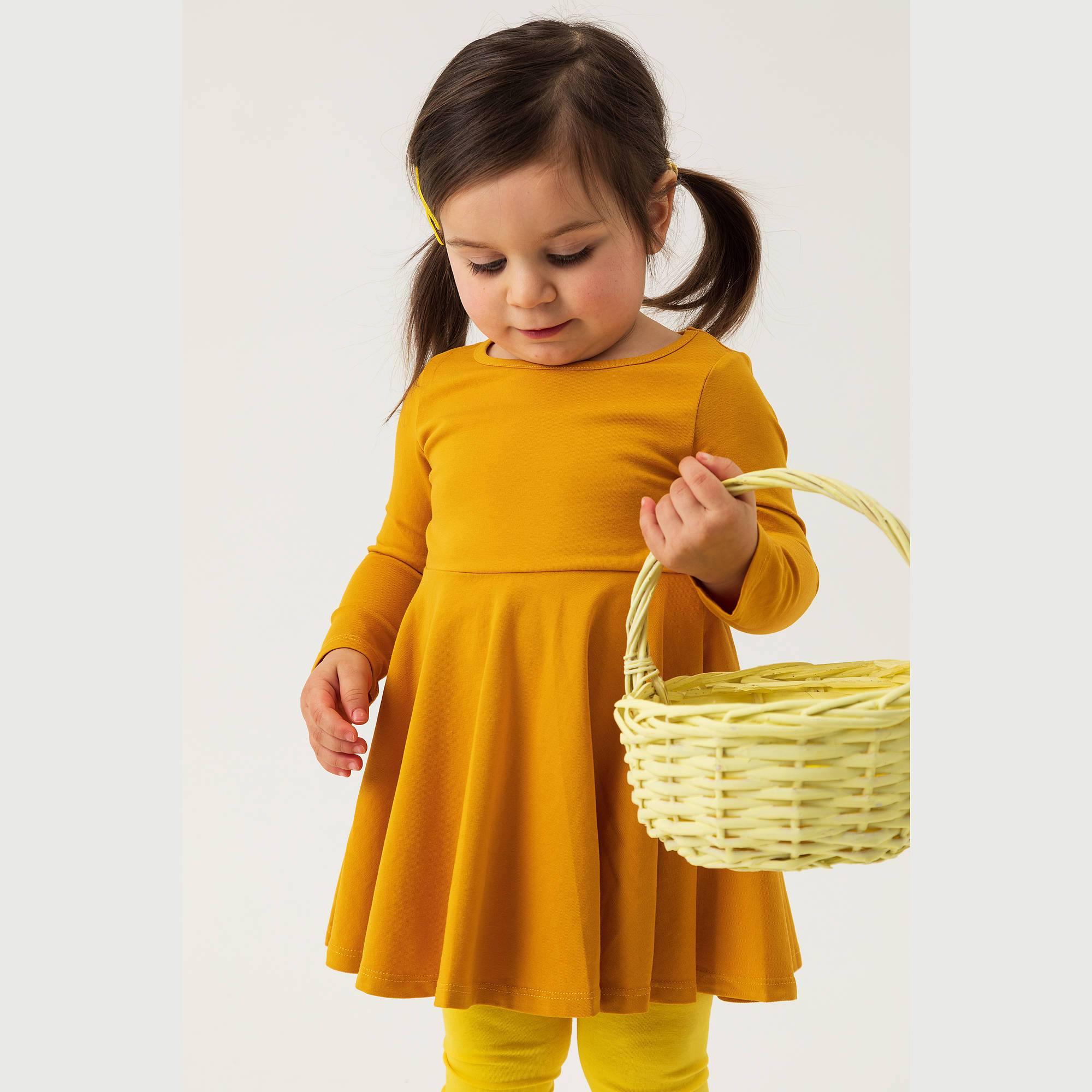 Mustard long sleeve dress Baby