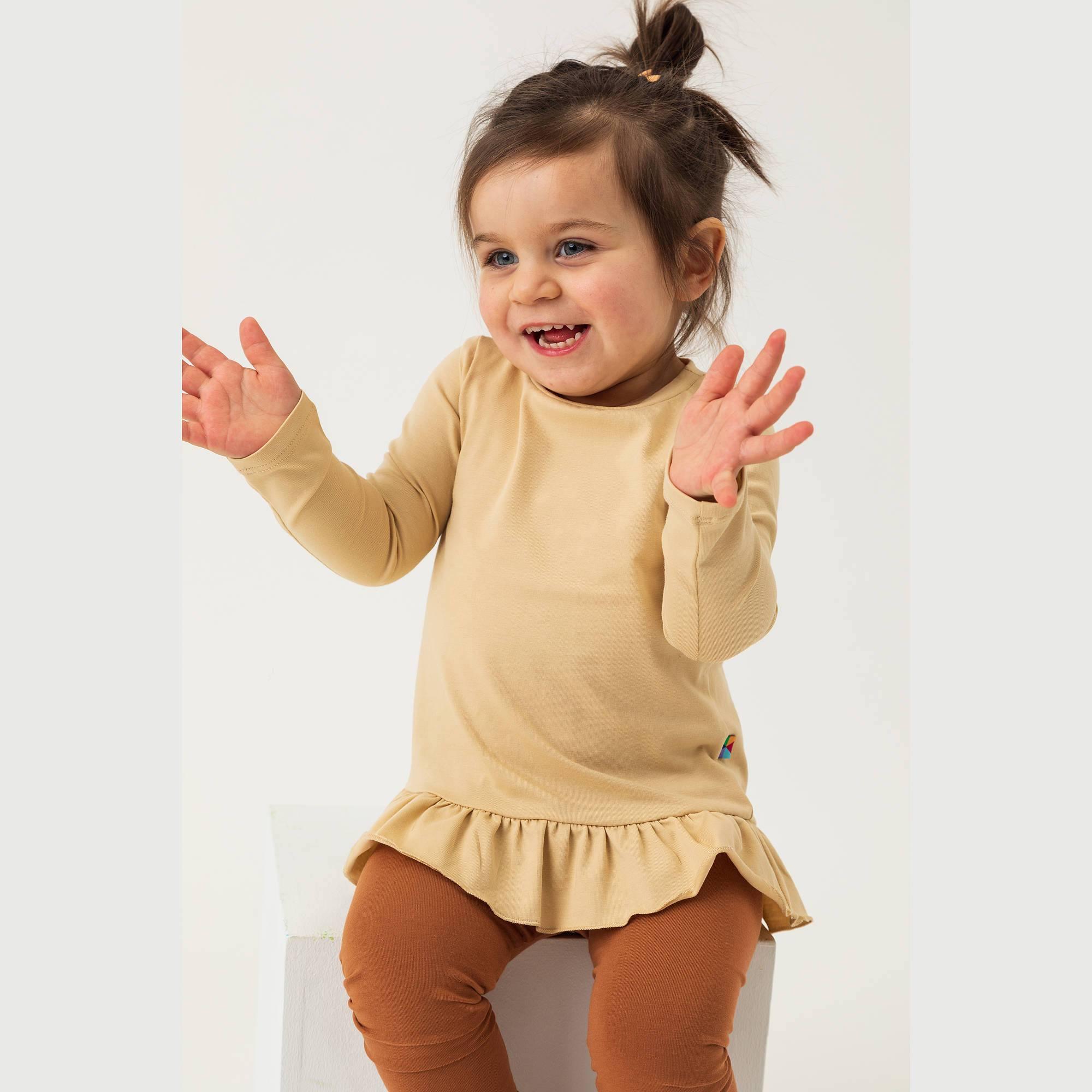 Beige ruffle blouse Baby